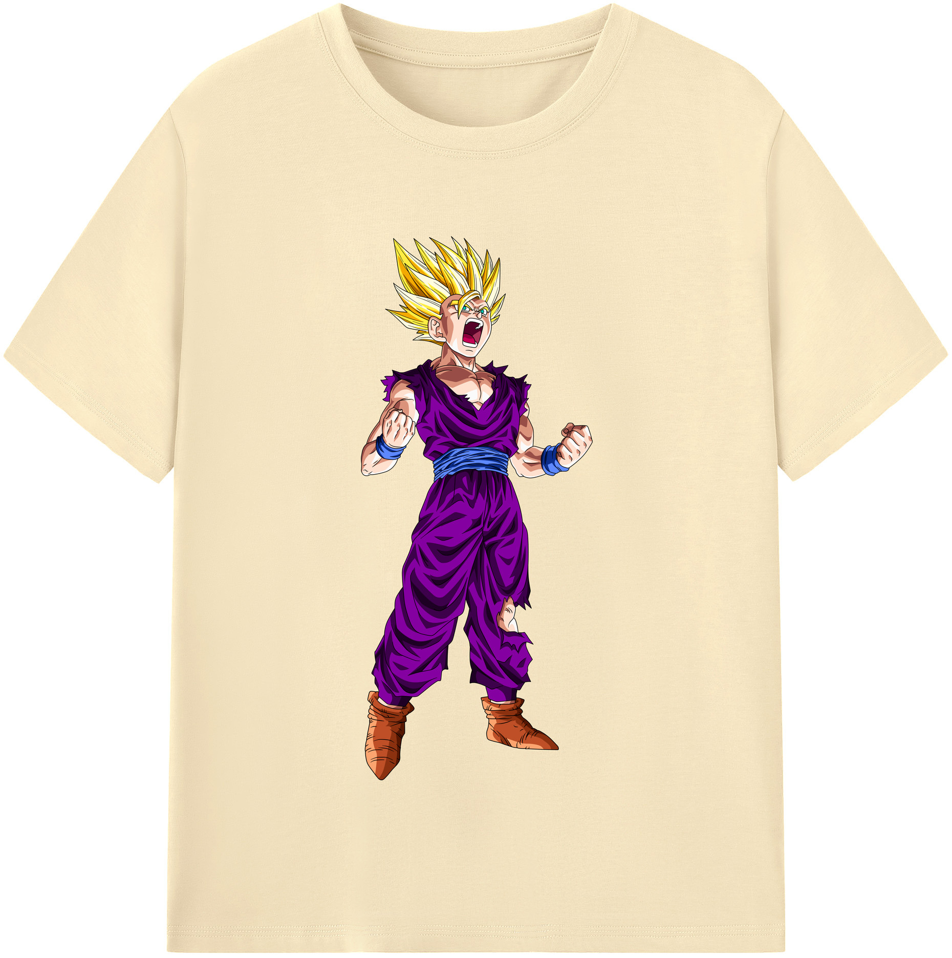 （画像用） ドラゴンボール 孫 悟飯（そんごはん）DRAGON BALL Son Gohan 綿100％半袖Tシャツ（フロントプリント）
