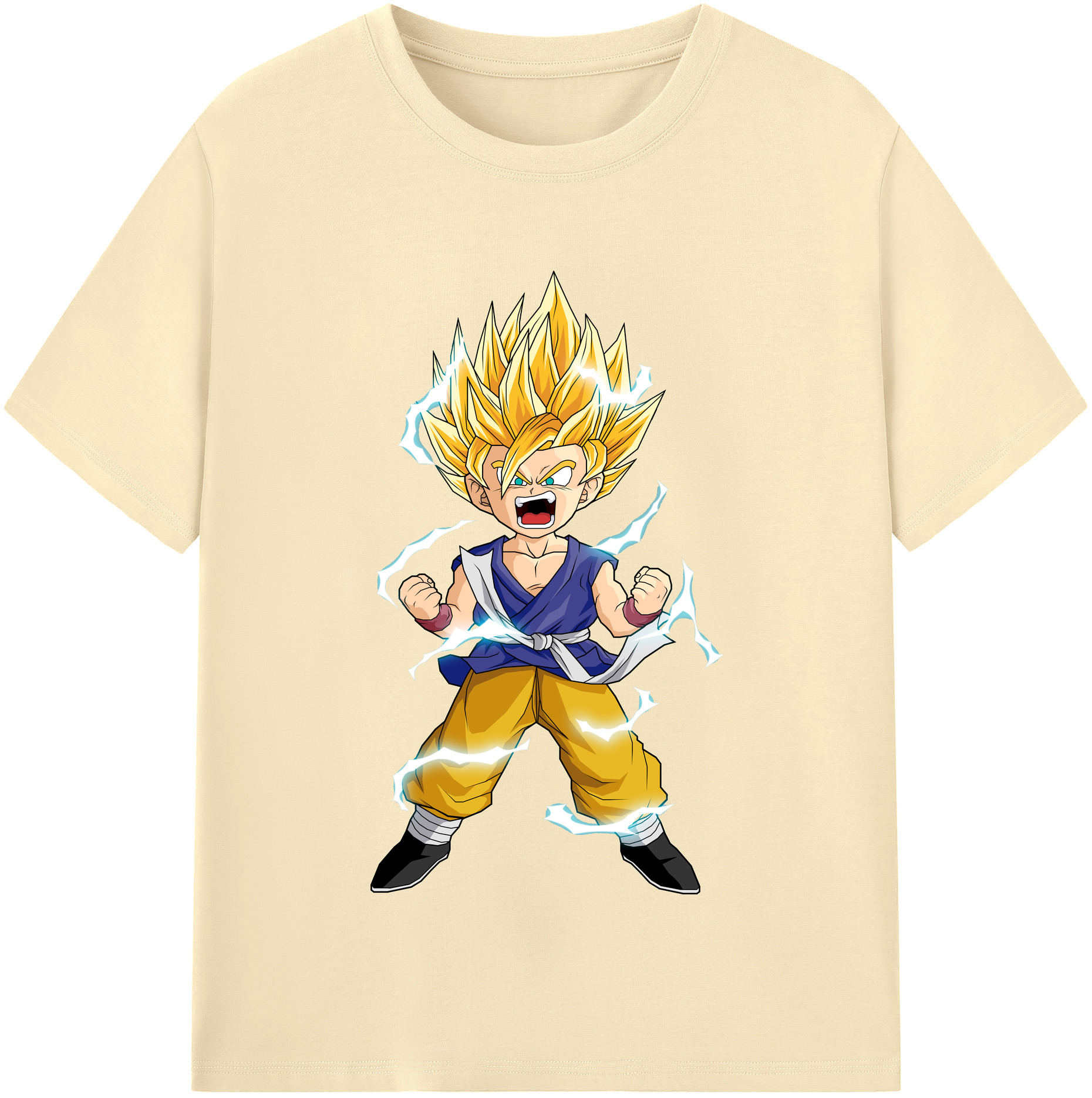 （画像用） ドラゴンボール 孫 悟飯（そんごはん）DRAGON BALL Son Gohan 綿100％半袖Tシャツ（フロントプリント）