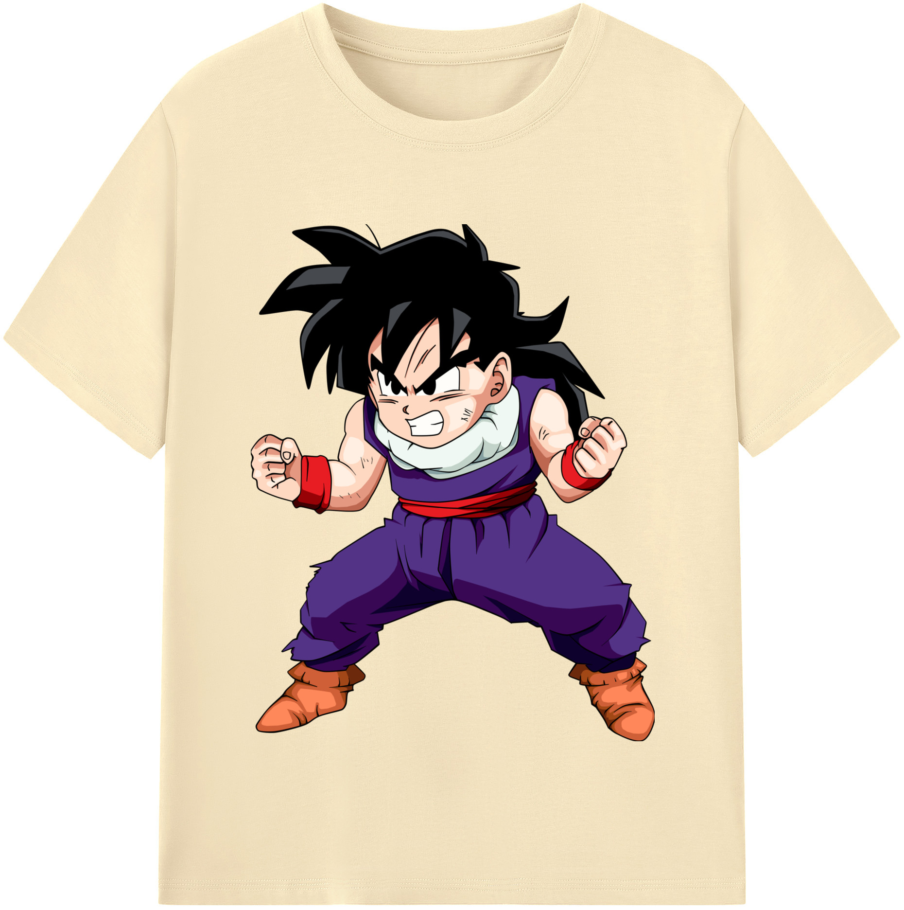 （画像用） ドラゴンボール 孫 悟飯（そんごはん）DRAGON BALL Son Gohan 綿100％半袖Tシャツ（フロントプリント）