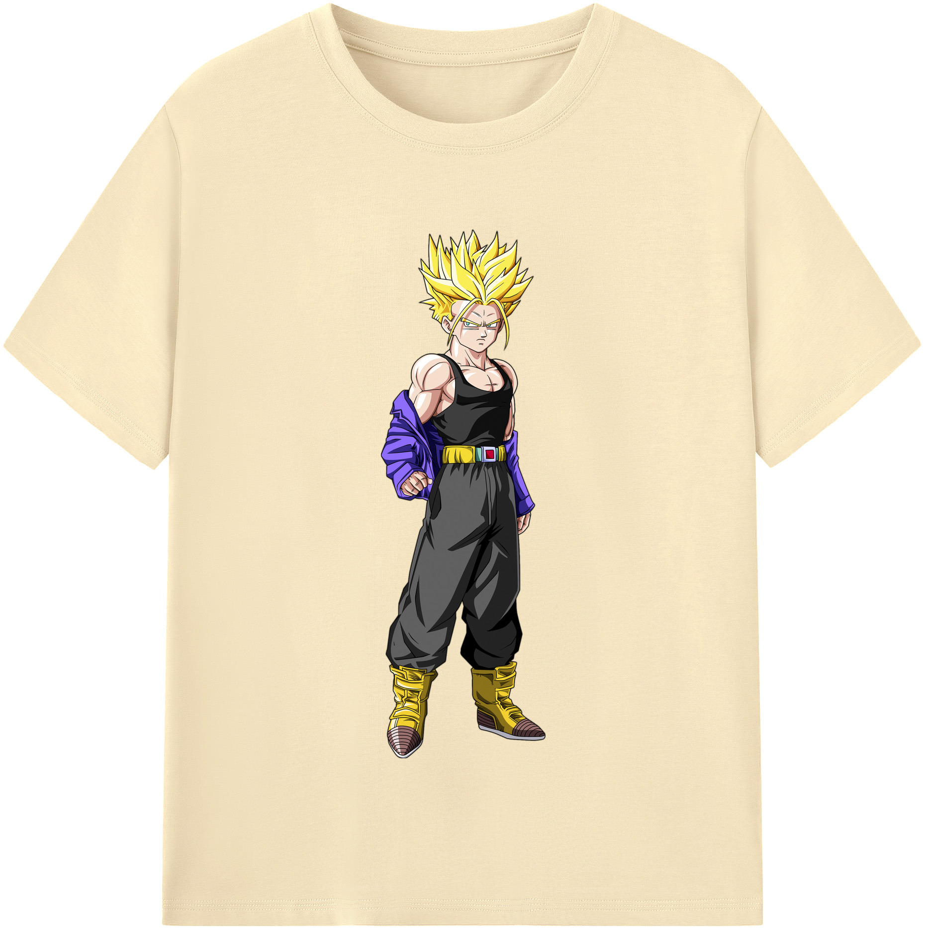 （画像用） ドラゴンボール トランクス（Torankusu）DRAGON BALL Trunks 綿100％半袖Tシャツ（フロントプリント）