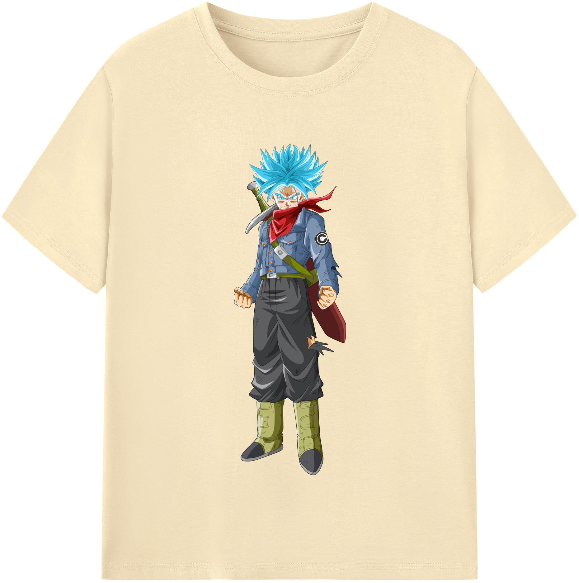 （画像用） ドラゴンボール トランクス（Torankusu）DRAGON BALL Trunks 綿100％半袖Tシャツ（フロントプリント）