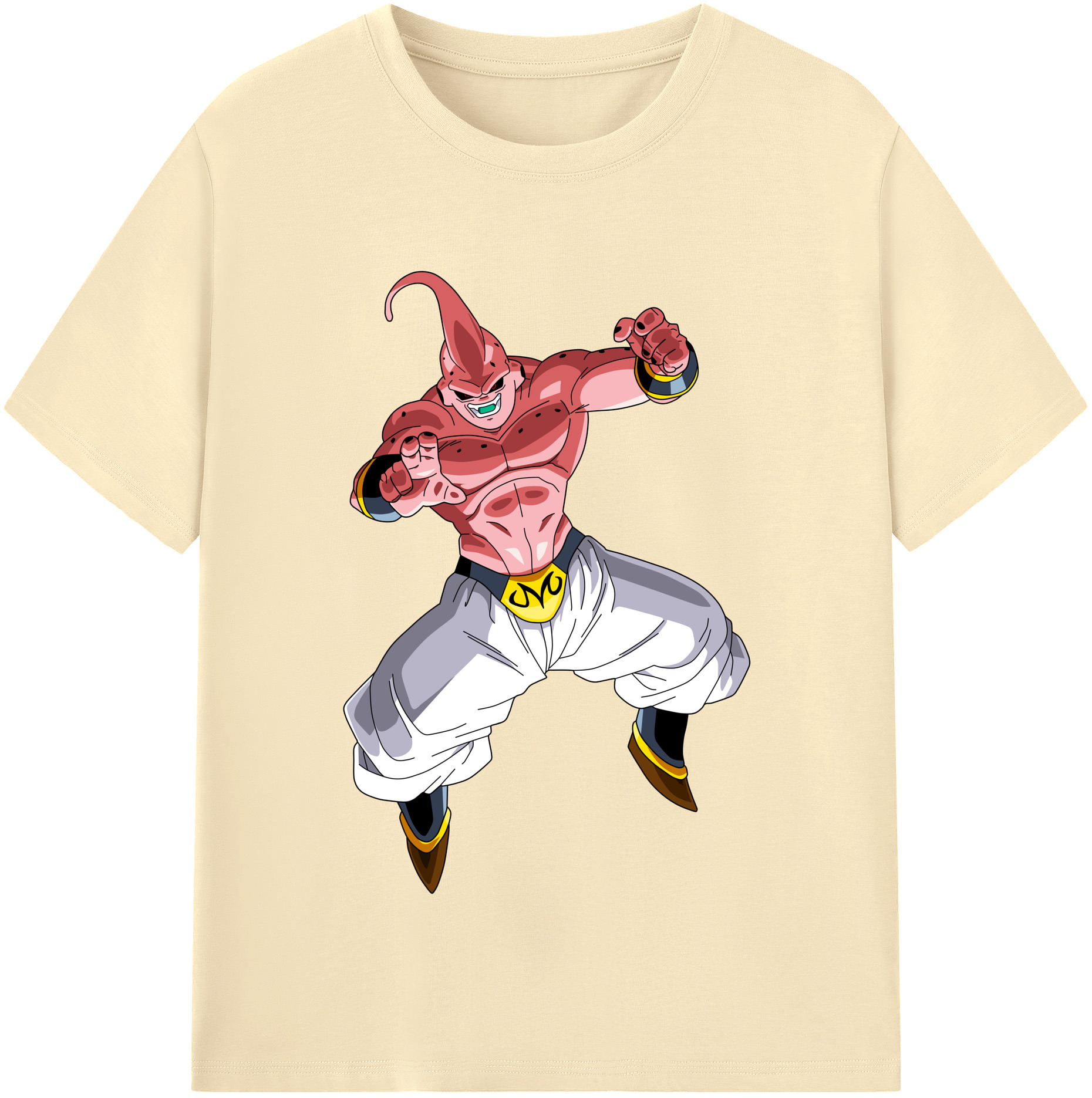 （画像用） ドラゴンボール 魔人ブウ DRAGON BALL Majin Buu 綿100％半袖Tシャツ（フロントプリント）