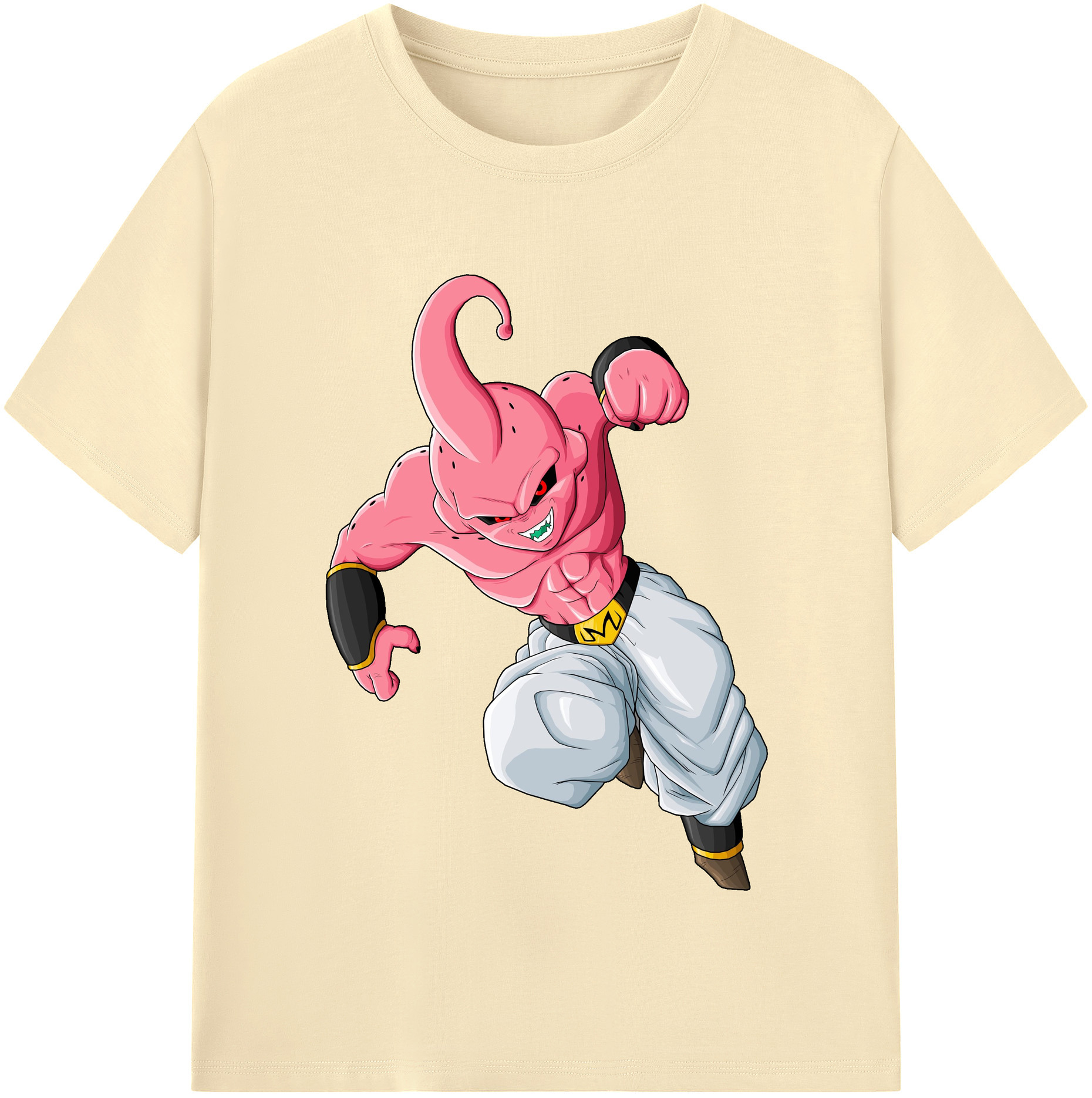 （画像用） ドラゴンボール 魔人ブウ DRAGON BALL Majin Buu 綿100％半袖Tシャツ（フロントプリント）