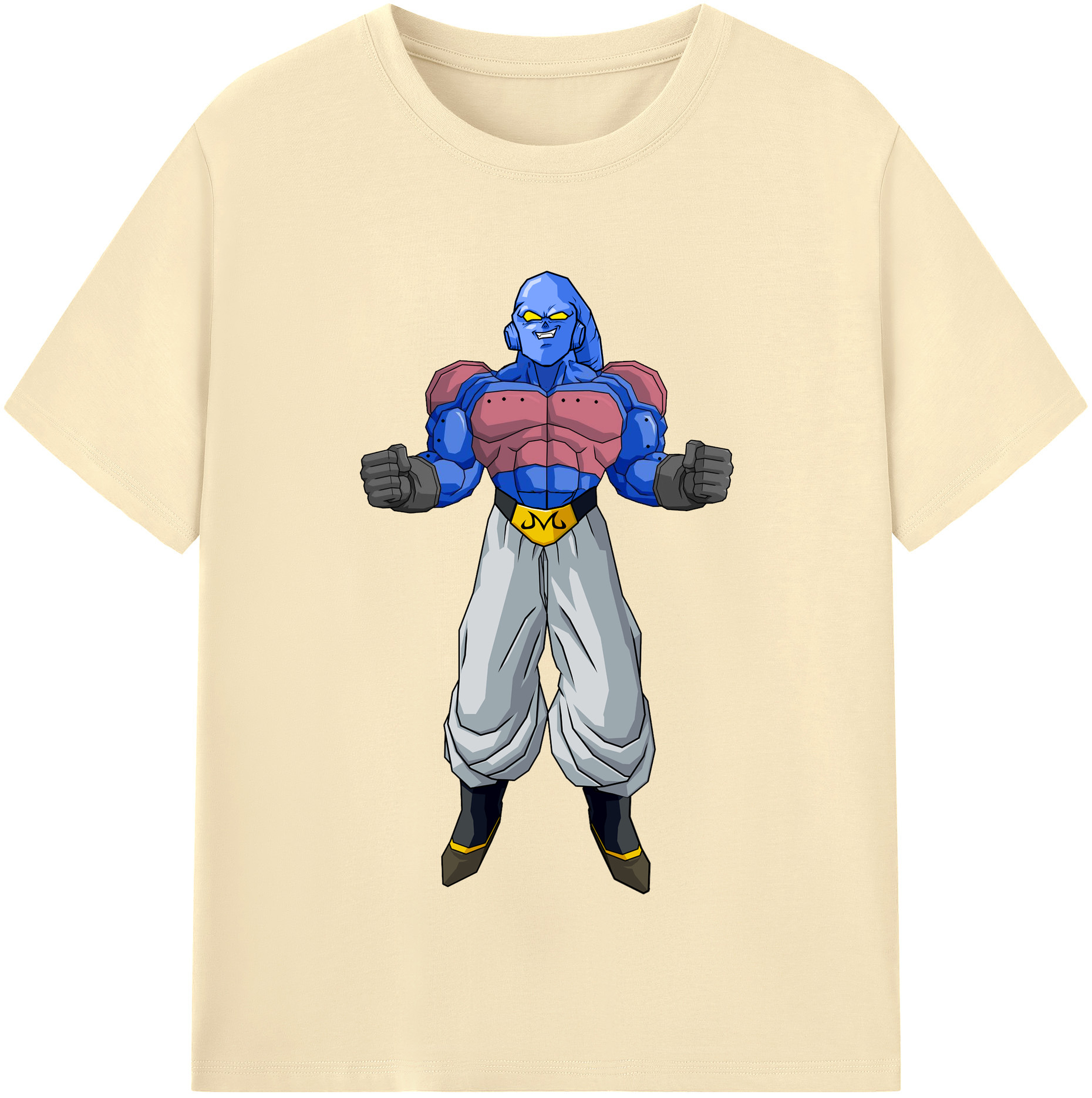 （画像用） ドラゴンボール 魔人ブウ DRAGON BALL Majin Buu 綿100％半袖Tシャツ（フロントプリント）