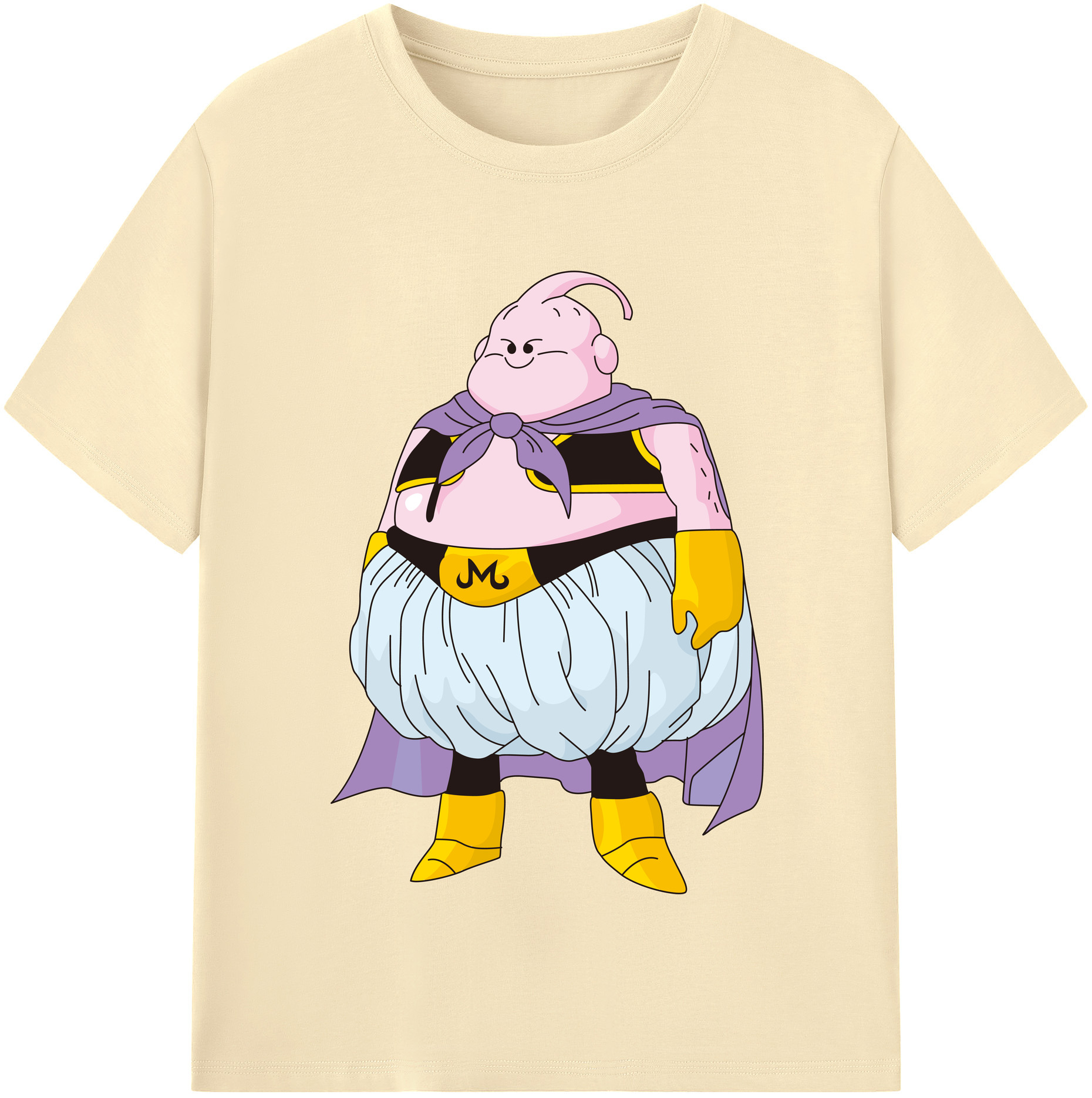 （画像用） ドラゴンボール 魔人ブウ DRAGON BALL Majin Buu 綿100％半袖Tシャツ（フロントプリント）