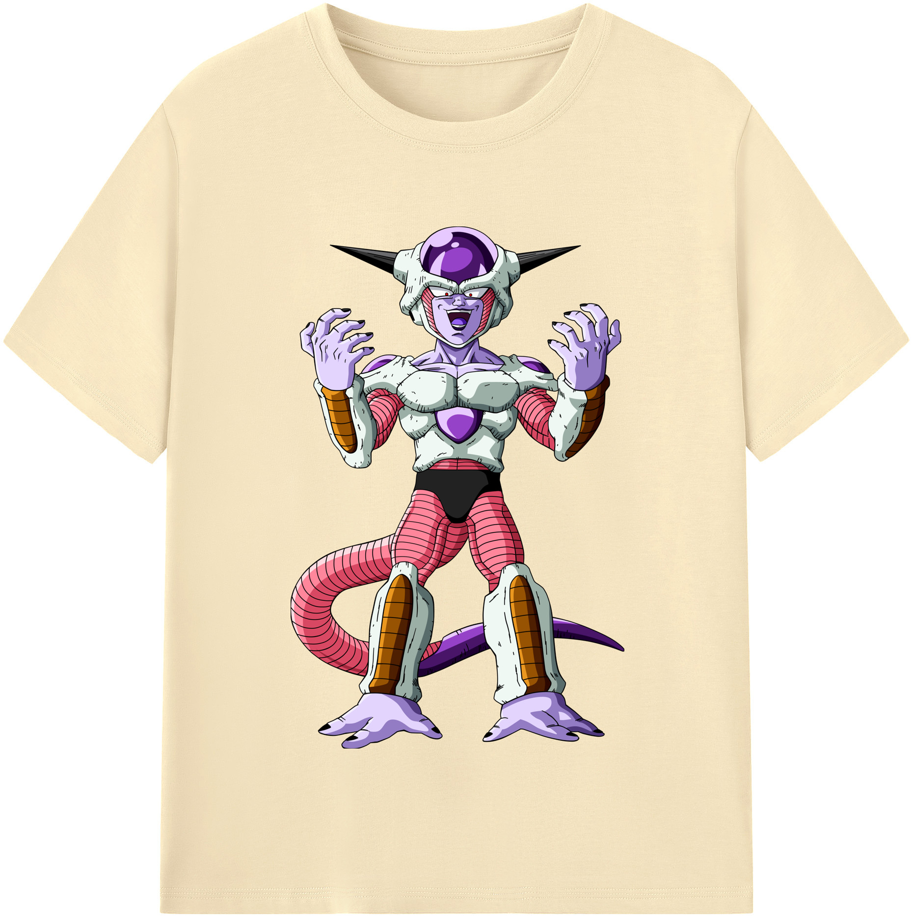 （画像用） ドラゴンボール フリーザ DRAGON BALL Frieza 綿100％半袖Tシャツ（フロントプリント）