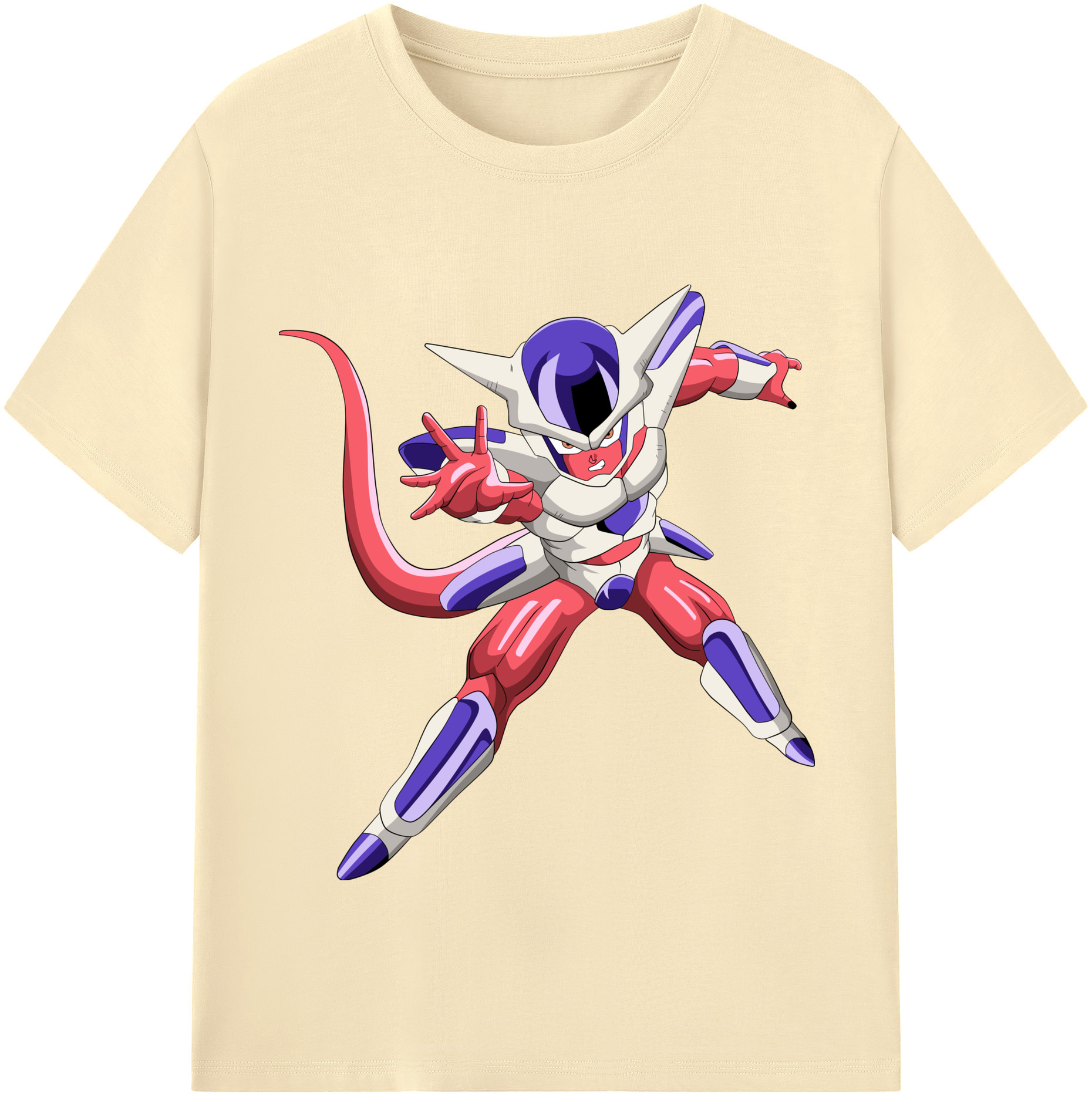 （画像用） ドラゴンボール フリーザ DRAGON BALL Frieza 綿100％半袖Tシャツ（フロントプリント）