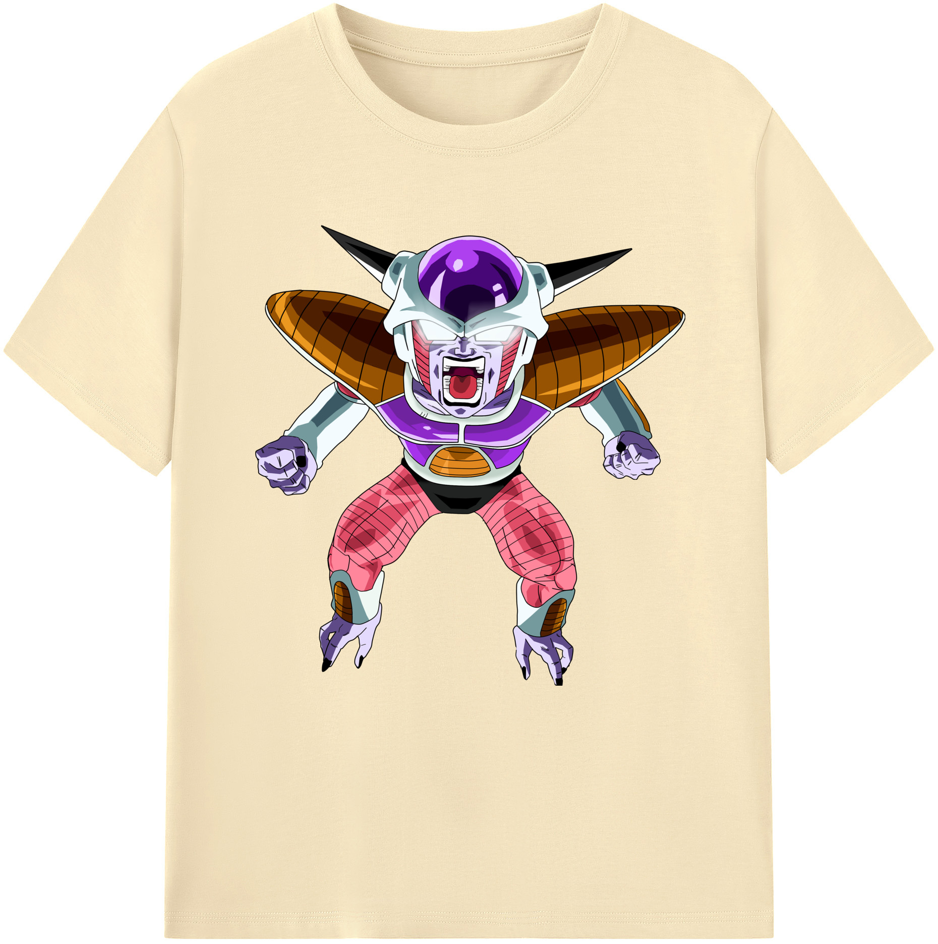 （画像用） ドラゴンボール フリーザ DRAGON BALL Frieza 綿100％半袖Tシャツ（フロントプリント）