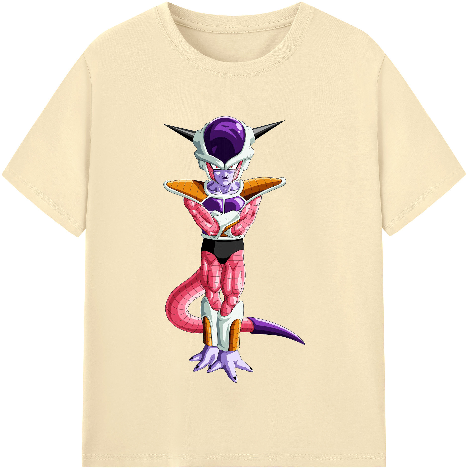 （画像用） ドラゴンボール フリーザ DRAGON BALL Frieza 綿100％半袖Tシャツ（フロントプリント）