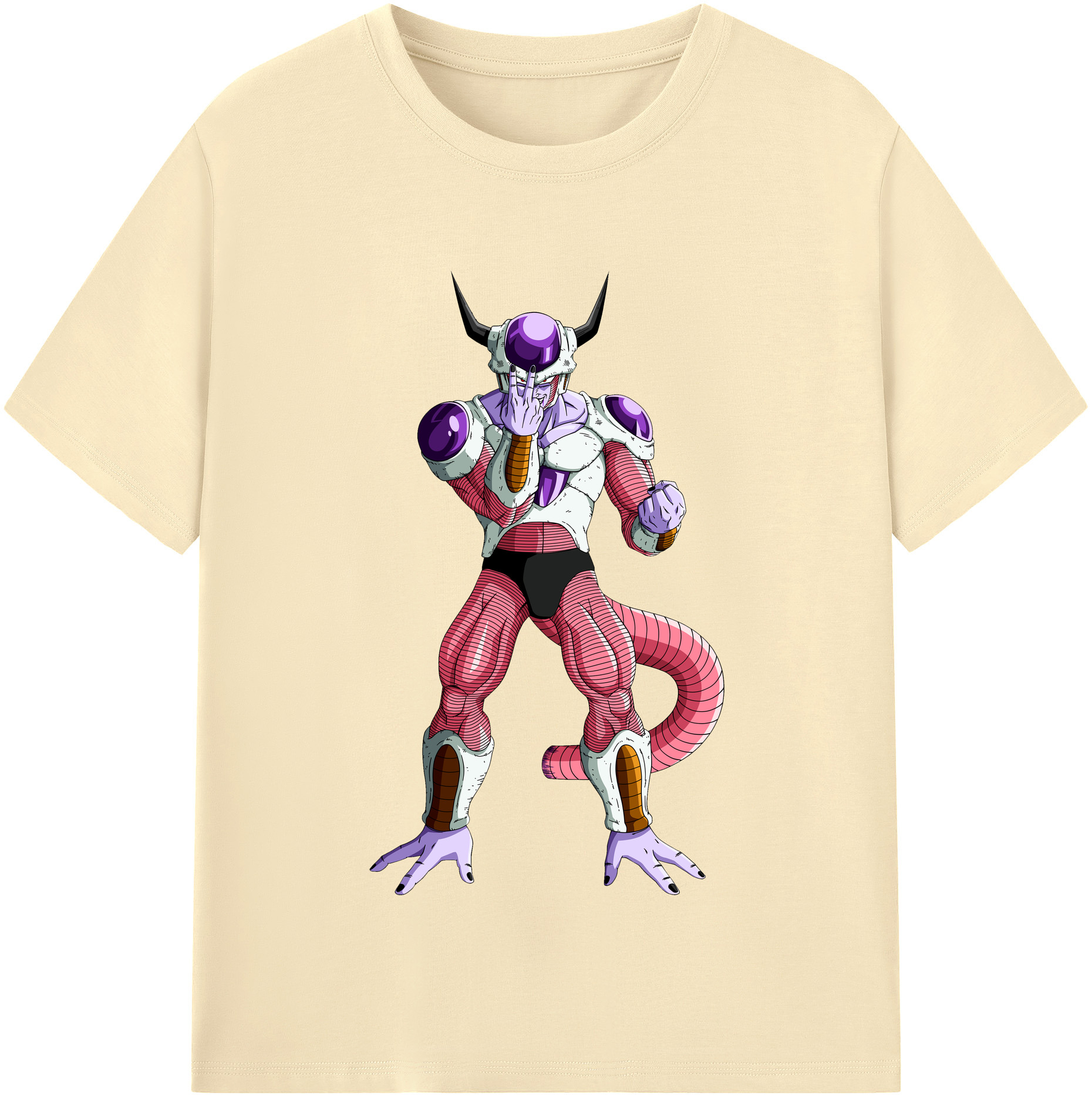 （画像用） ドラゴンボール フリーザ DRAGON BALL Frieza 綿100％半袖Tシャツ（フロントプリント）