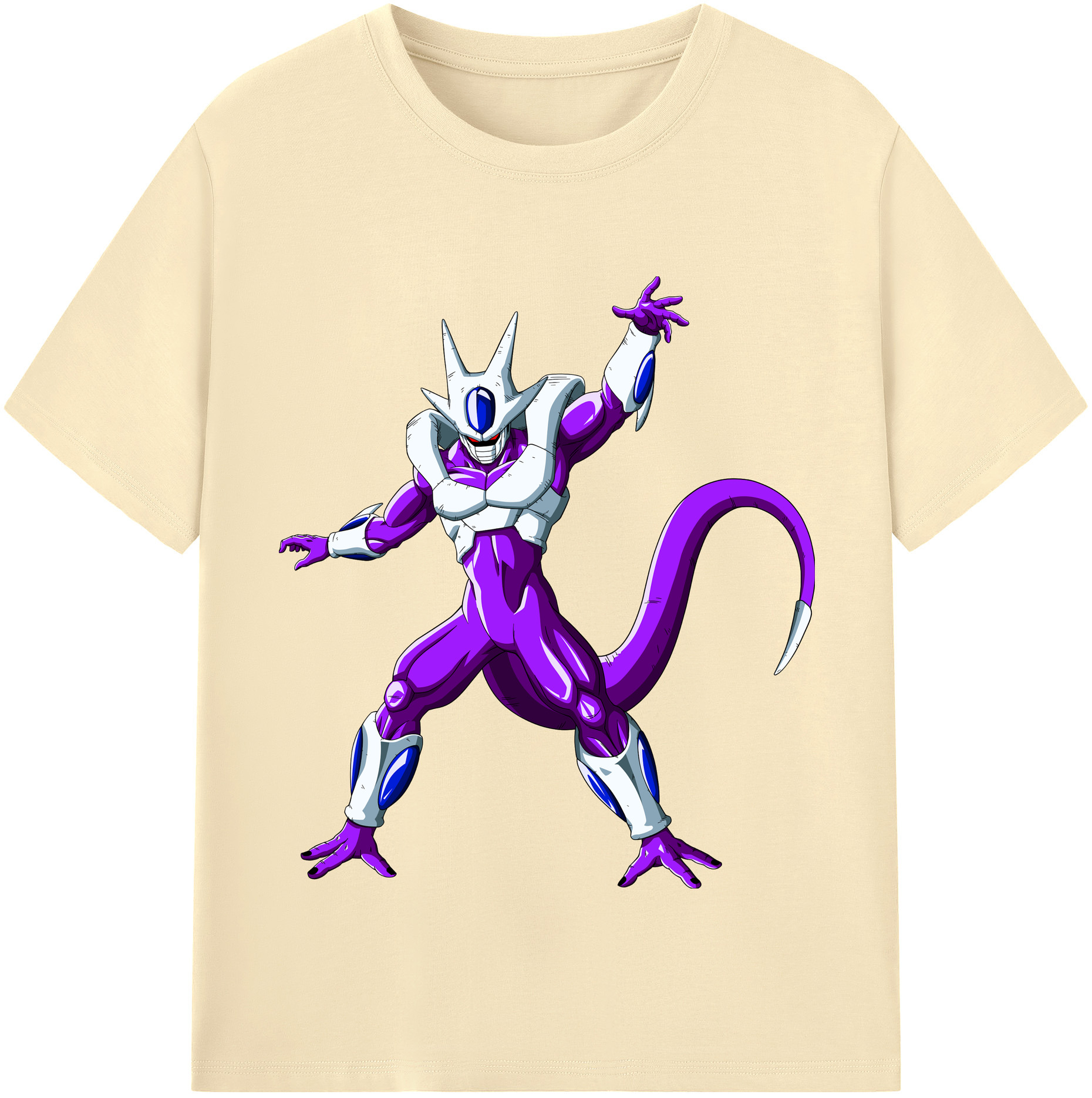 （画像用） ドラゴンボール クウラ DRAGON BALL Cooler Coora 綿100％半袖Tシャツ（フロントプリント）