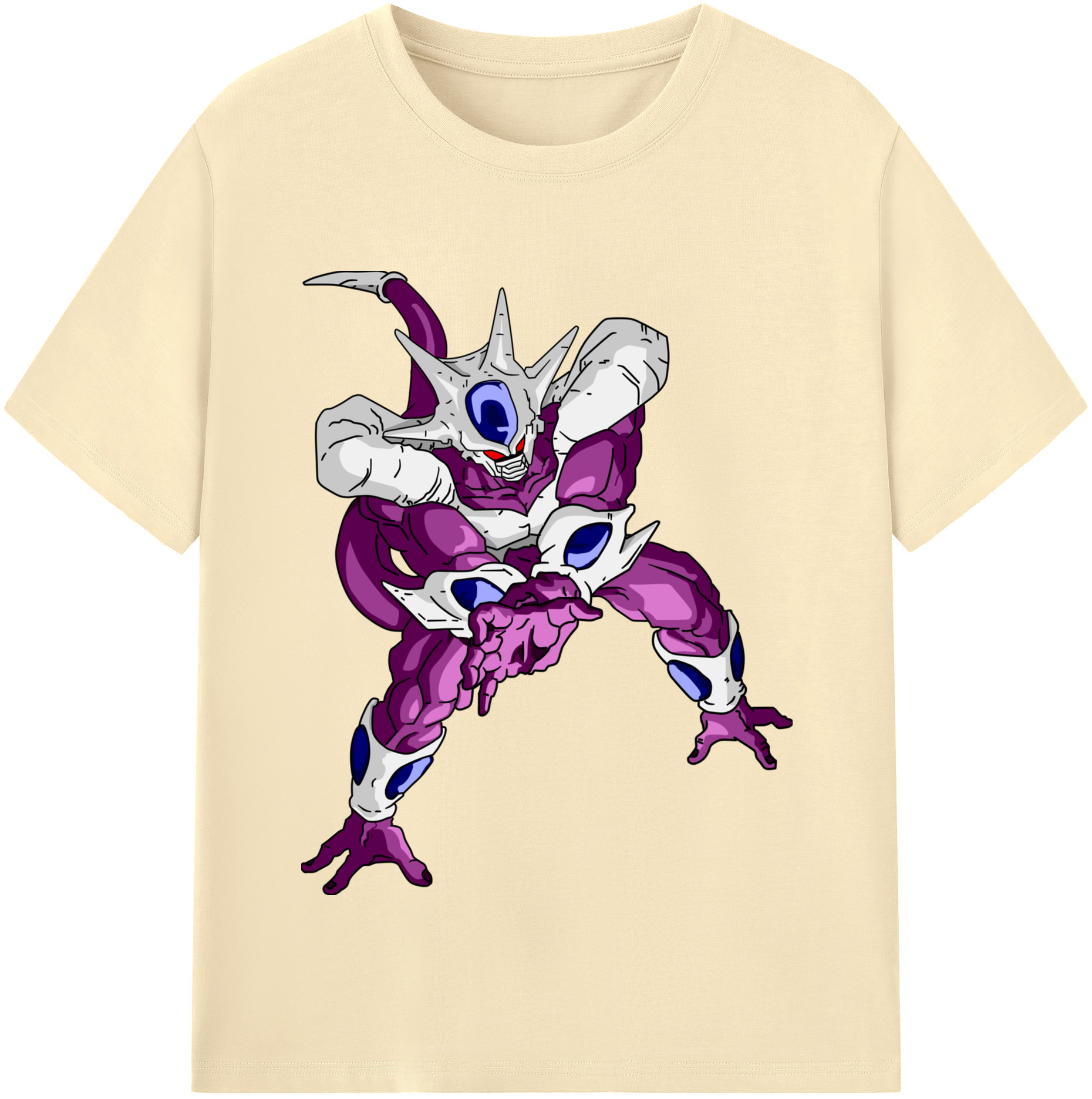 （画像用） ドラゴンボール クウラ DRAGON BALL Cooler Coora 綿100％半袖Tシャツ（フロントプリント）