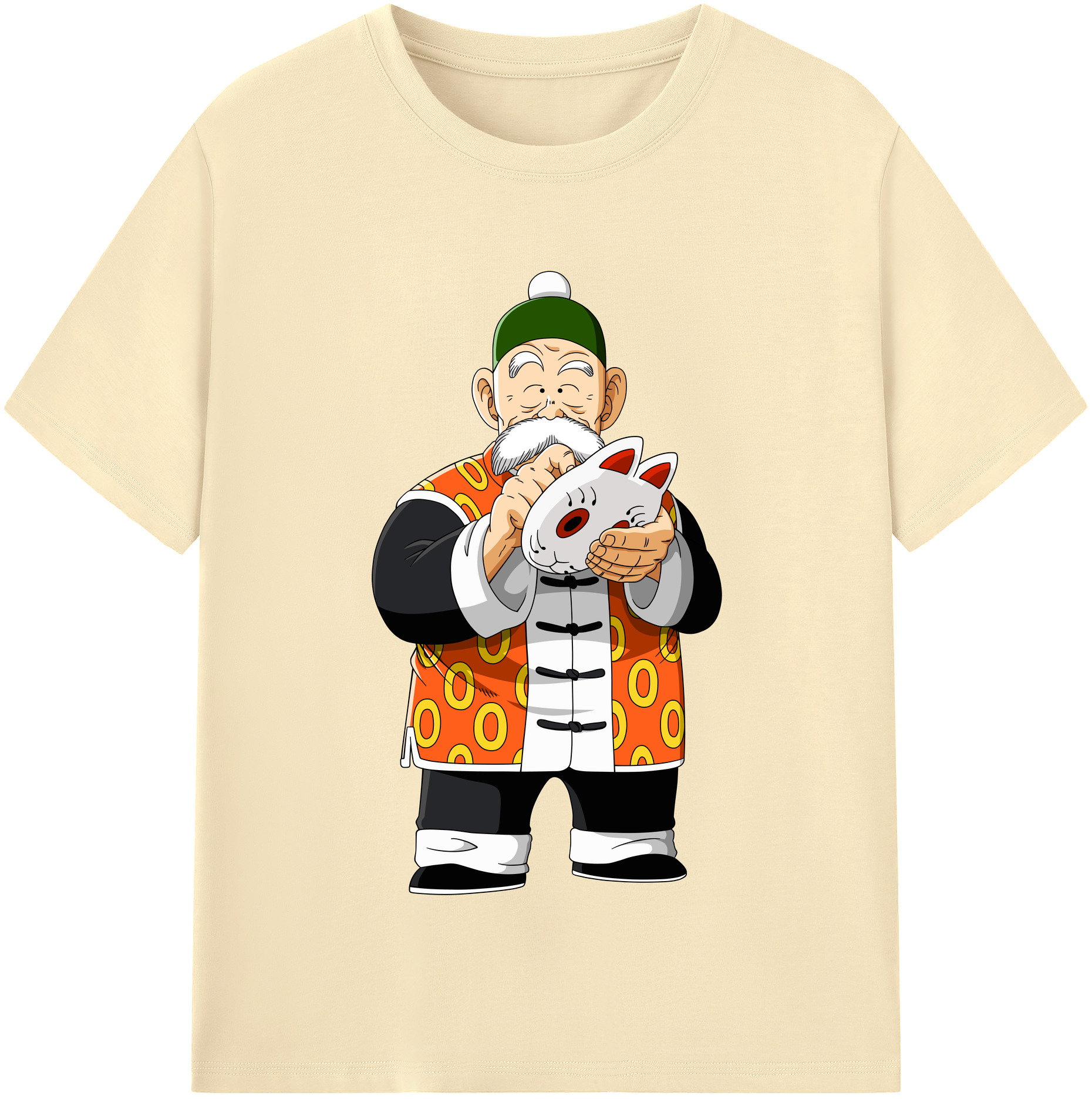 （画像用） ドラゴンボール 亀仙人（かめせんにん） DRAGON BALL Master Roshi Kame Sennin 綿100％半袖Tシャツ（フロントプリント）
