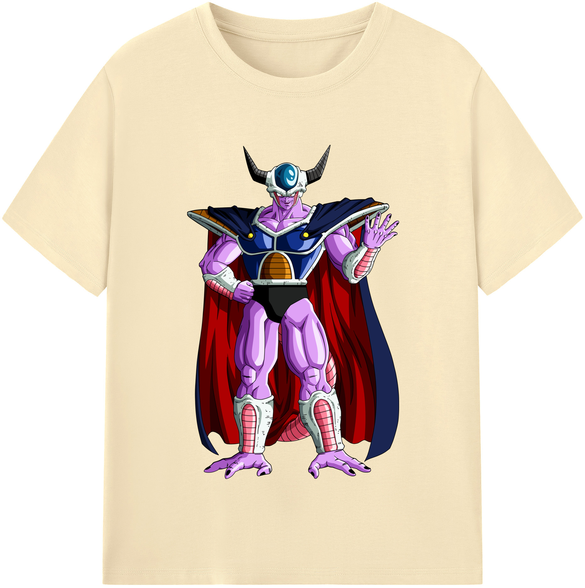 （画像用） ドラゴンボール コルド大王 DRAGON BALL King Cold 綿100％半袖Tシャツ（フロントプリント）