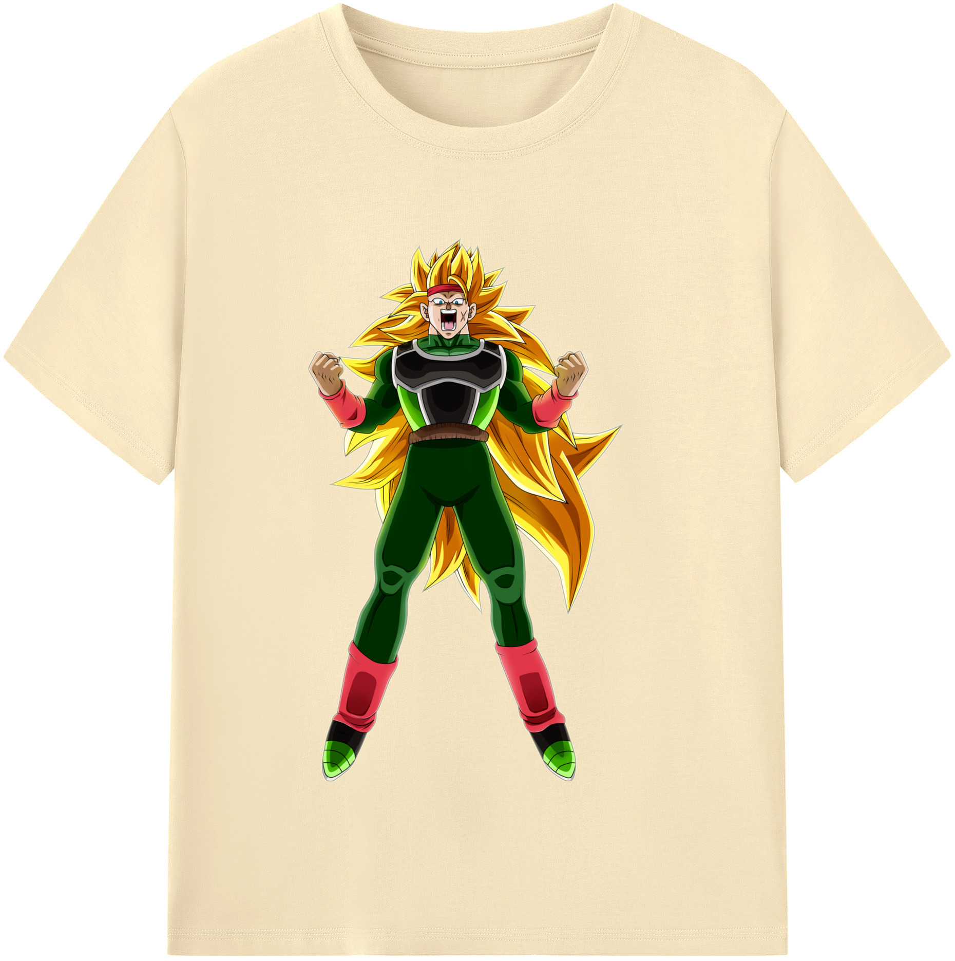 （画像用） ドラゴンボール ブロリー DRAGON BALL Broli 綿100％半袖Tシャツ（フロントプリント）