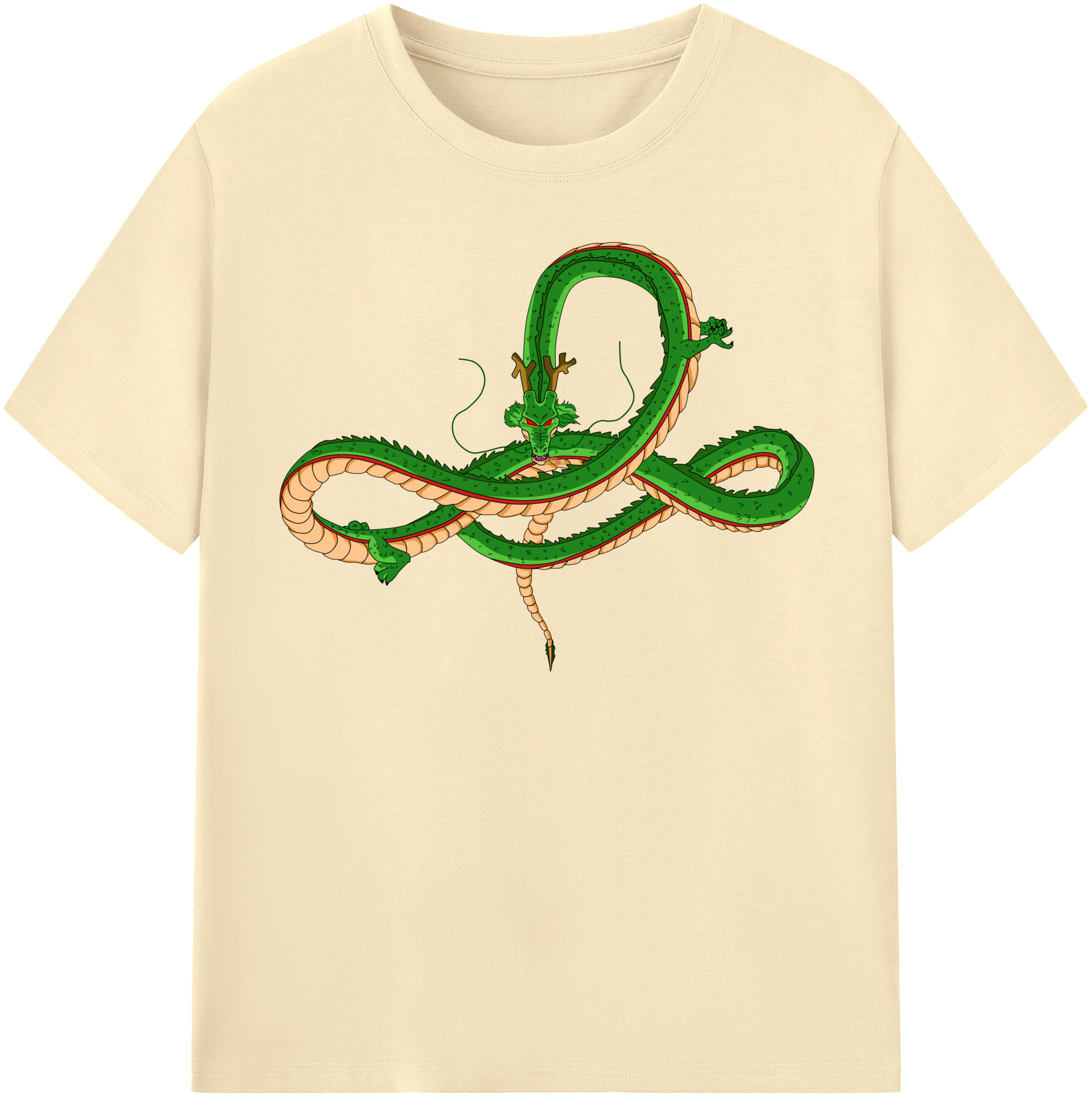 （画像用） ドラゴンボール 神龍 シェンロン DRAGON BALL Shenron 綿100％半袖Tシャツ（フロントプリント）