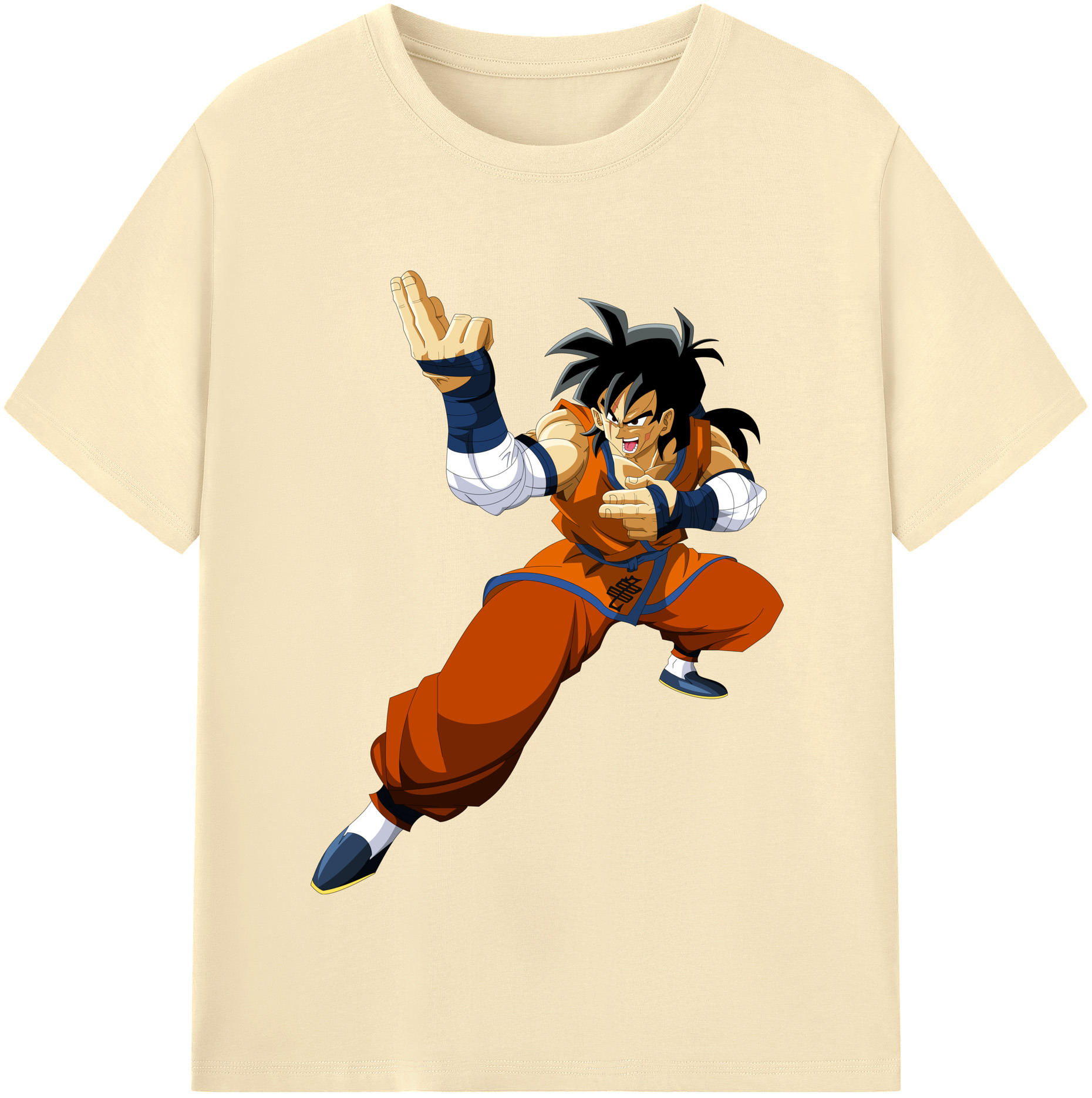 （画像用） ドラゴンボール ヤムチャ DRAGON BALL Yamcha 綿100％半袖Tシャツ（フロントプリント）