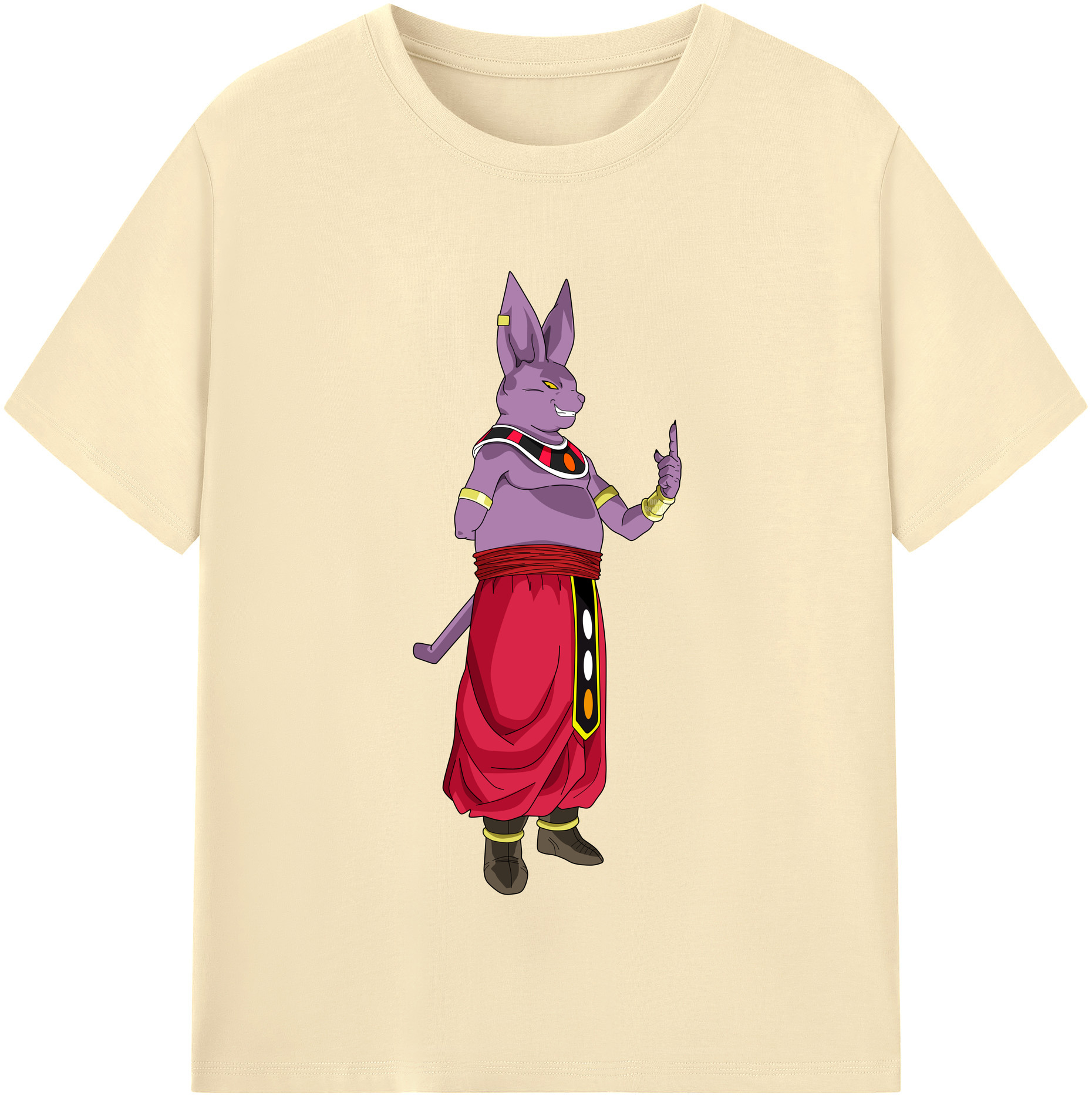 （画像用） ドラゴンボール シャンパ DRAGON BALL Champa 綿100％半袖Tシャツ（フロントプリント）