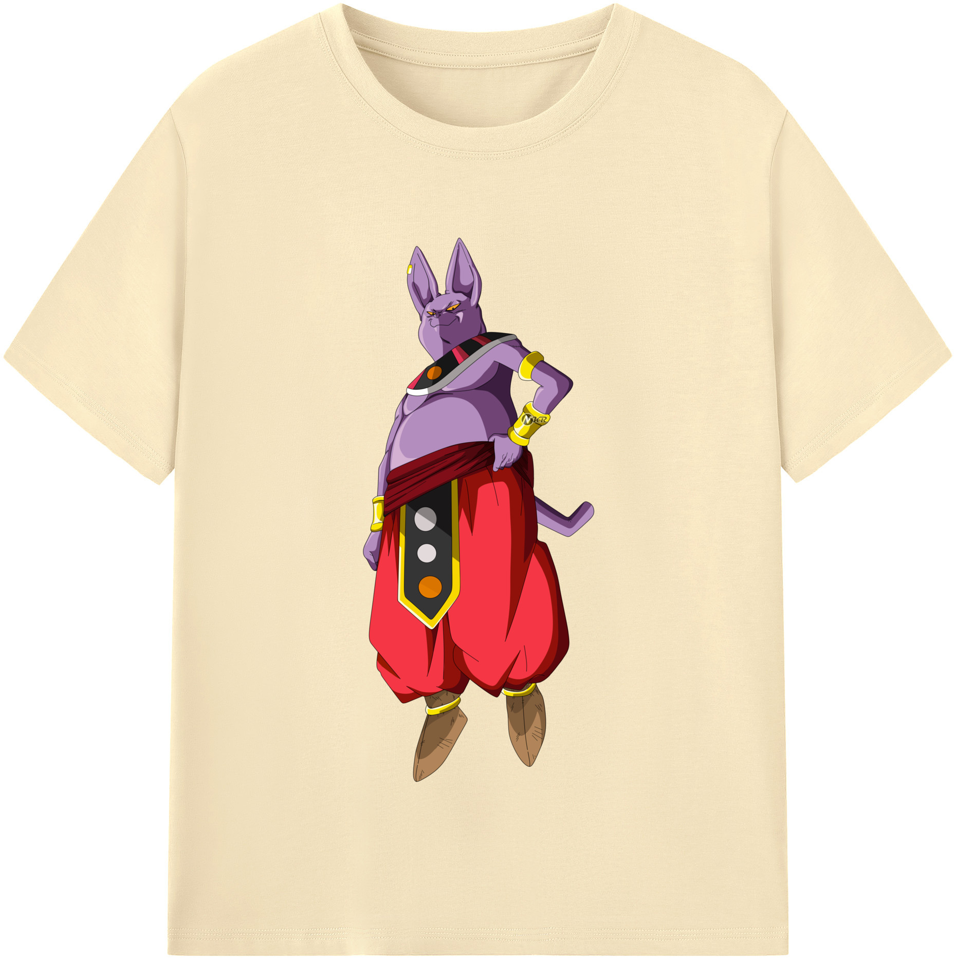 （画像用） ドラゴンボール シャンパ DRAGON BALL Champa 綿100％半袖Tシャツ（フロントプリント）