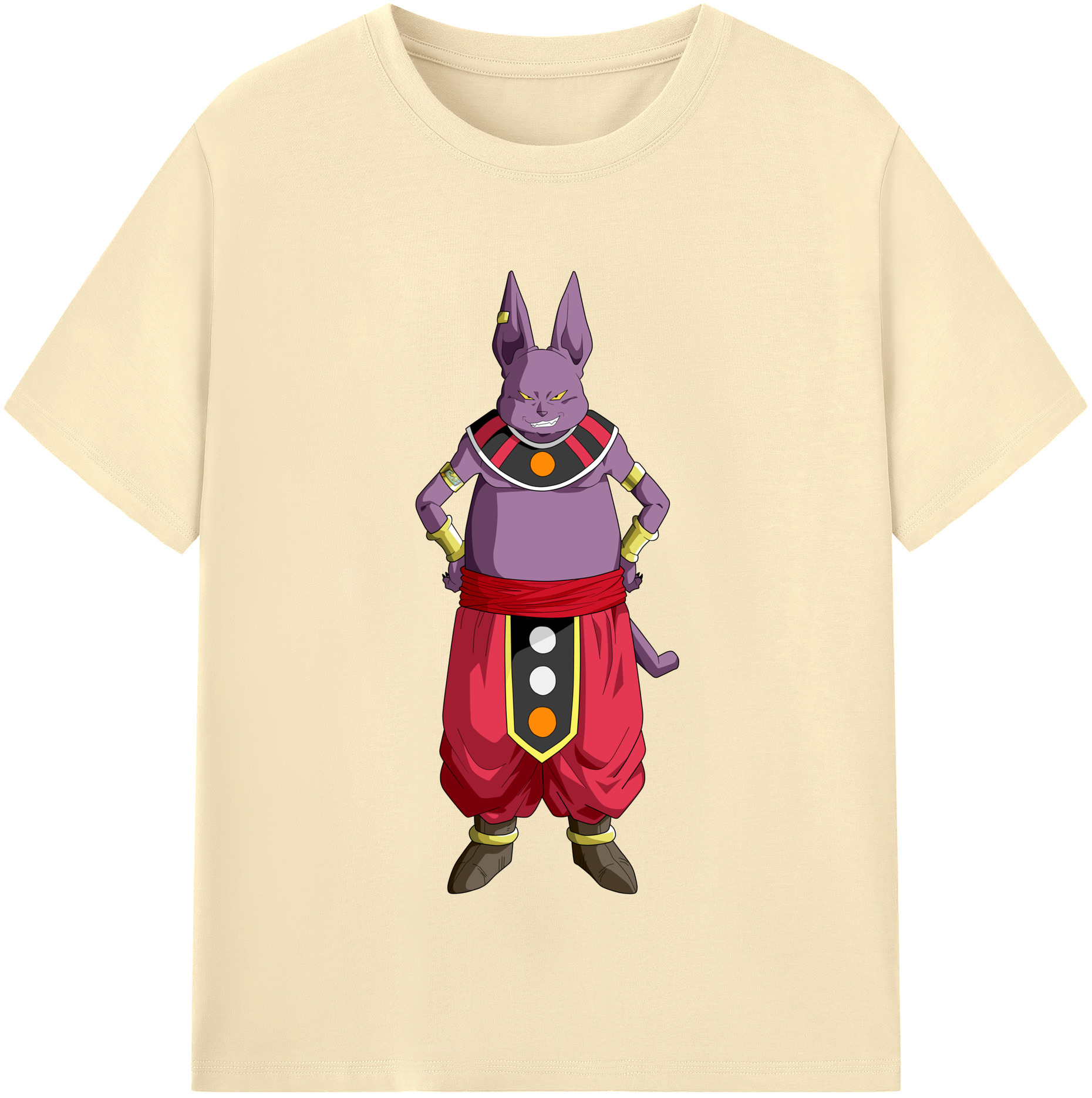 （画像用） ドラゴンボール シャンパ DRAGON BALL Champa 綿100％半袖Tシャツ（フロントプリント）