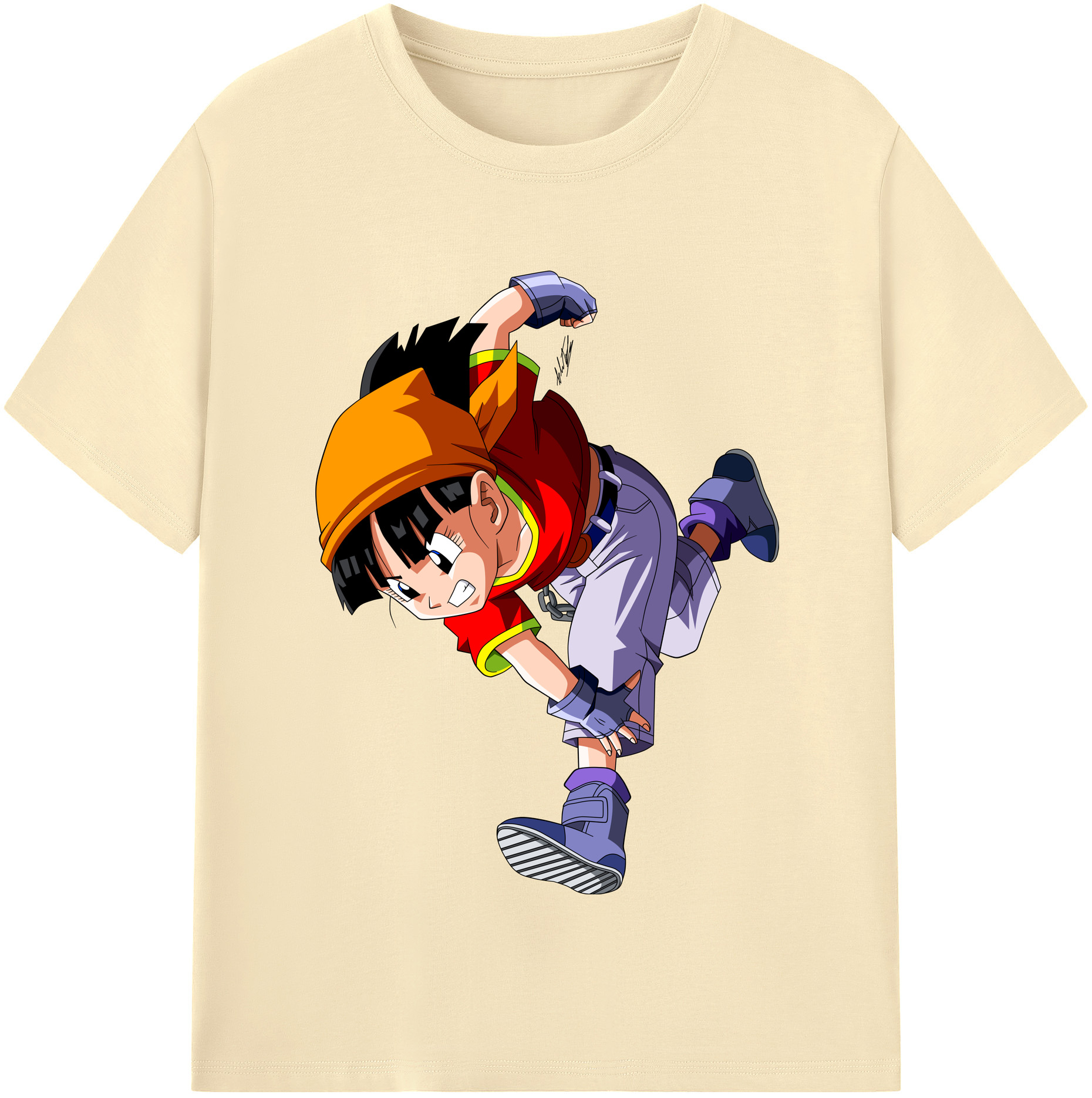 （画像用） ドラゴンボール パン DRAGON BALL Pan 綿100％半袖Tシャツ（フロントプリント）