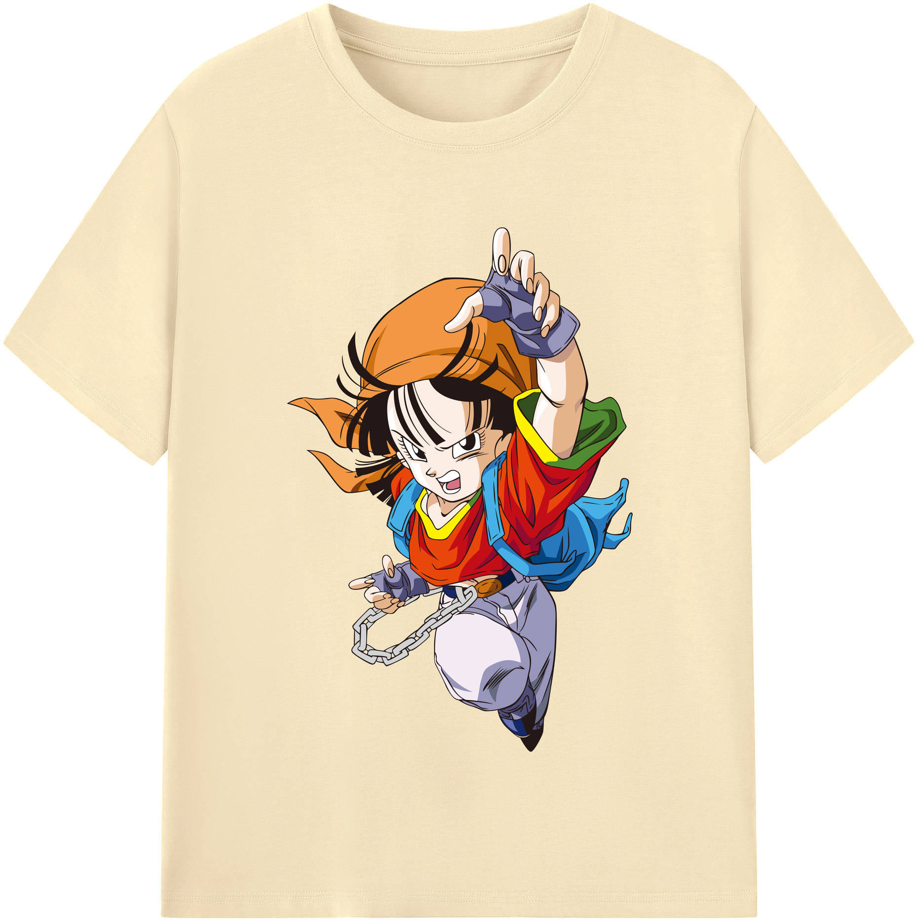（画像用） ドラゴンボール パン DRAGON BALL Pan 綿100％半袖Tシャツ（フロントプリント）