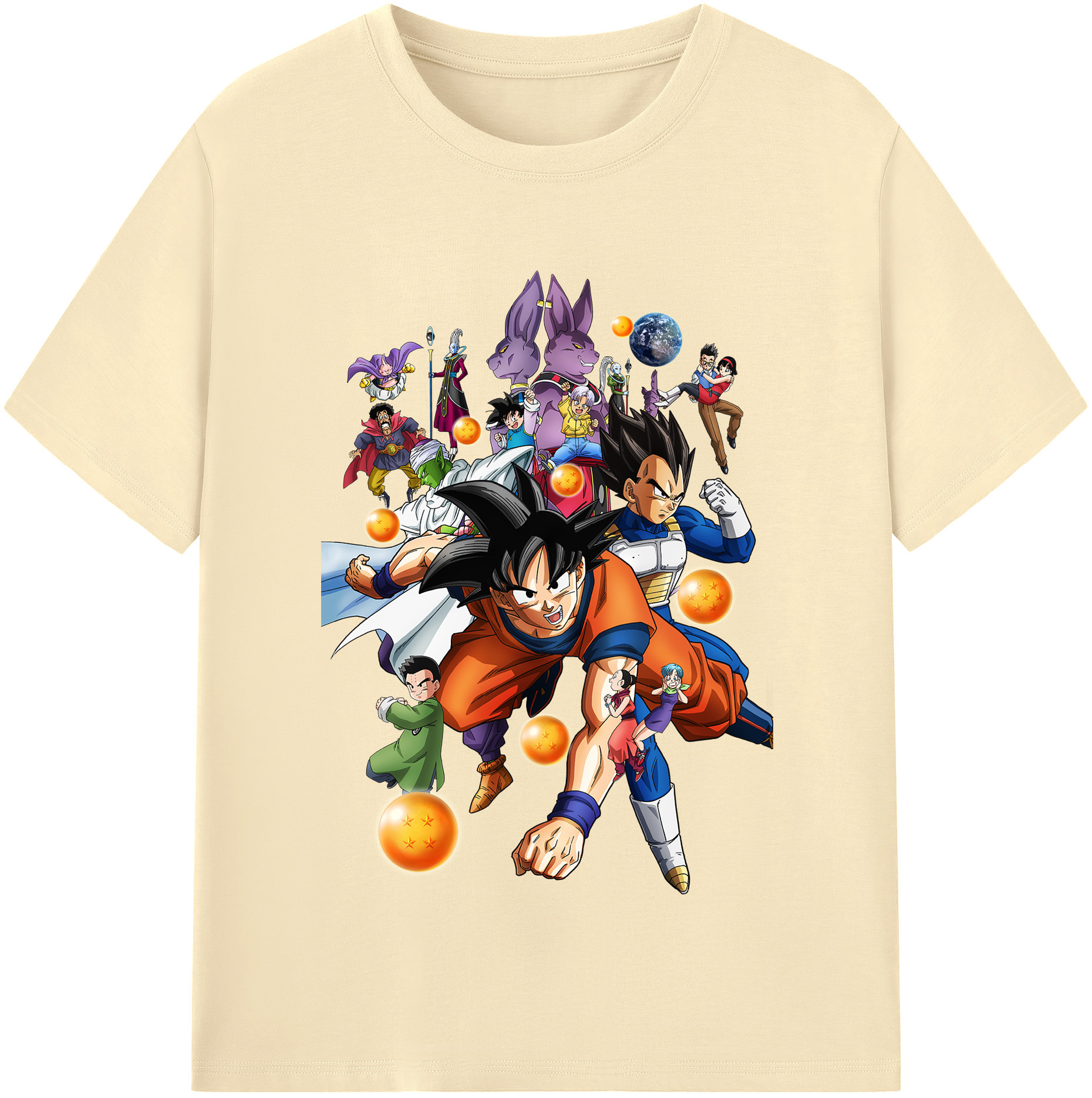 （画像用） ドラゴンボール DRAGON BALL 綿100％半袖Tシャツ（フロントプリント）