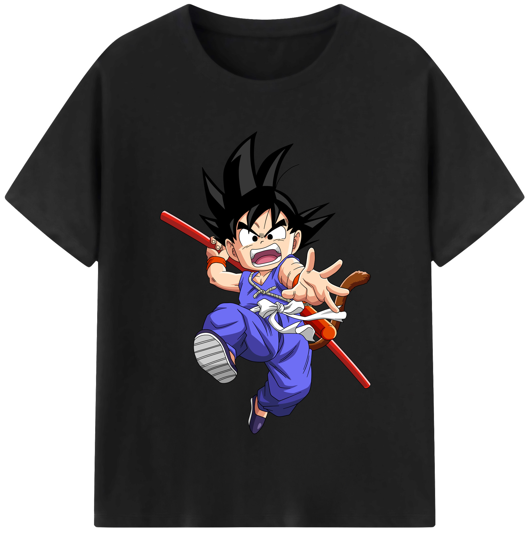 （画像用） ドラゴンボール 孫悟空（そん ごくう）Son Goku カカロット DRAGON BALL Kakarotto 綿100％半袖Tシャツ（フロントプリント）