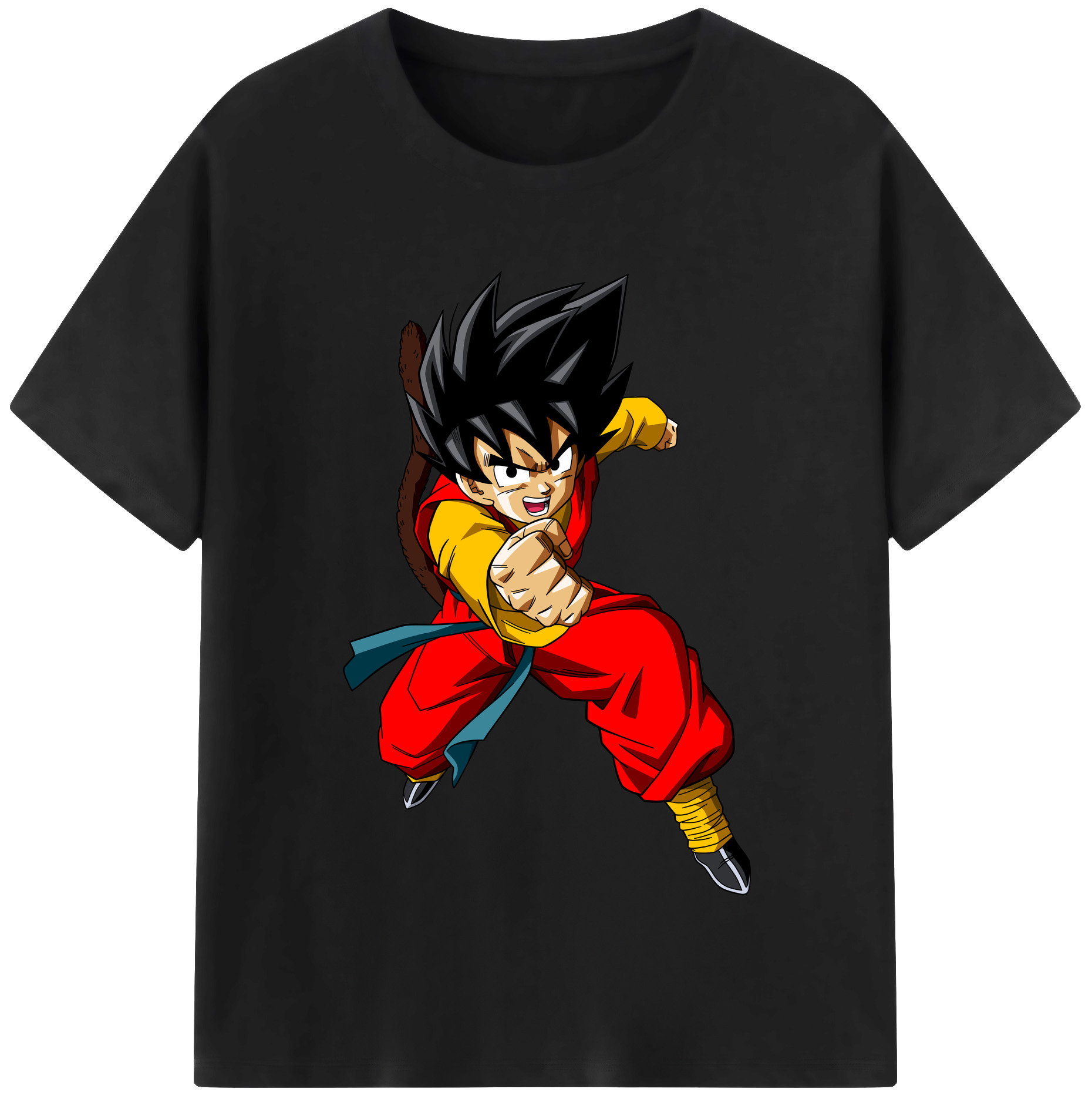 （画像用） ドラゴンボール 孫悟空（そん ごくう）Son Goku カカロット DRAGON BALL Kakarotto 綿100％半袖Tシャツ（フロントプリント）
