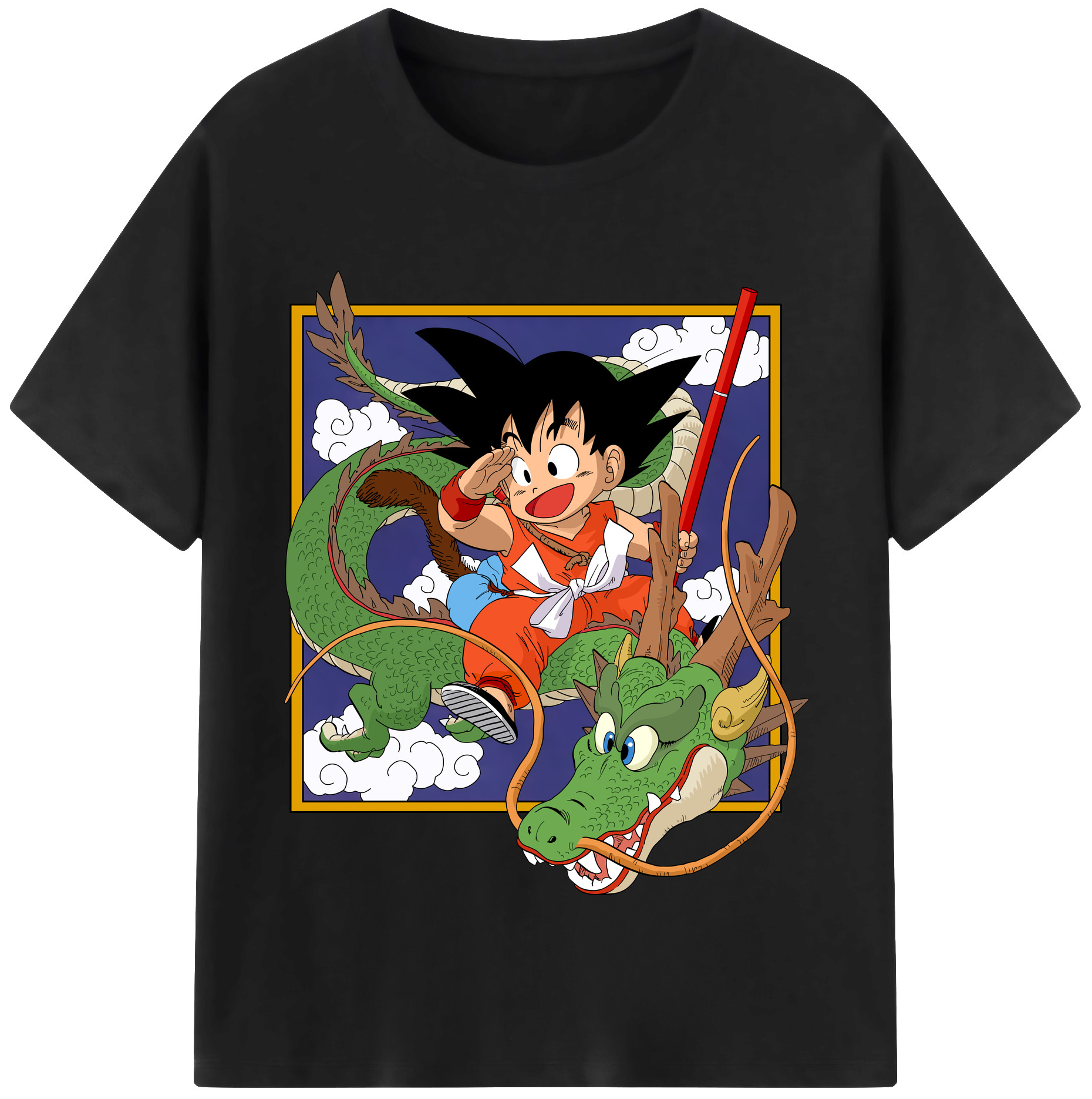 （画像用） ドラゴンボール 孫悟空（そん ごくう）Son Goku カカロット DRAGON BALL Kakarotto 綿100％半袖Tシャツ（フロントプリント）