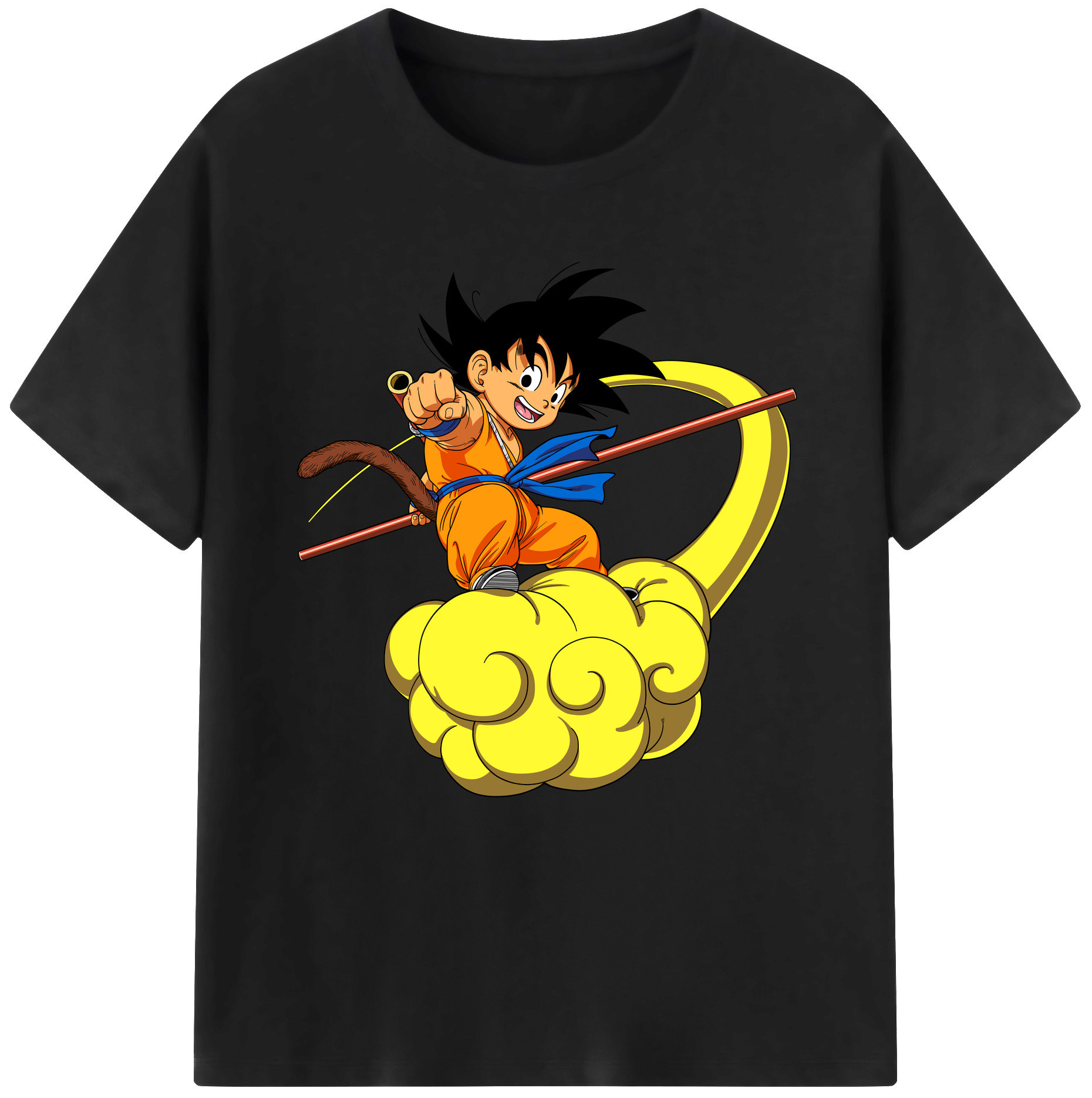（画像用） ドラゴンボール 孫悟空（そん ごくう）Son Goku カカロット DRAGON BALL Kakarotto 綿100％半袖Tシャツ（フロントプリント）