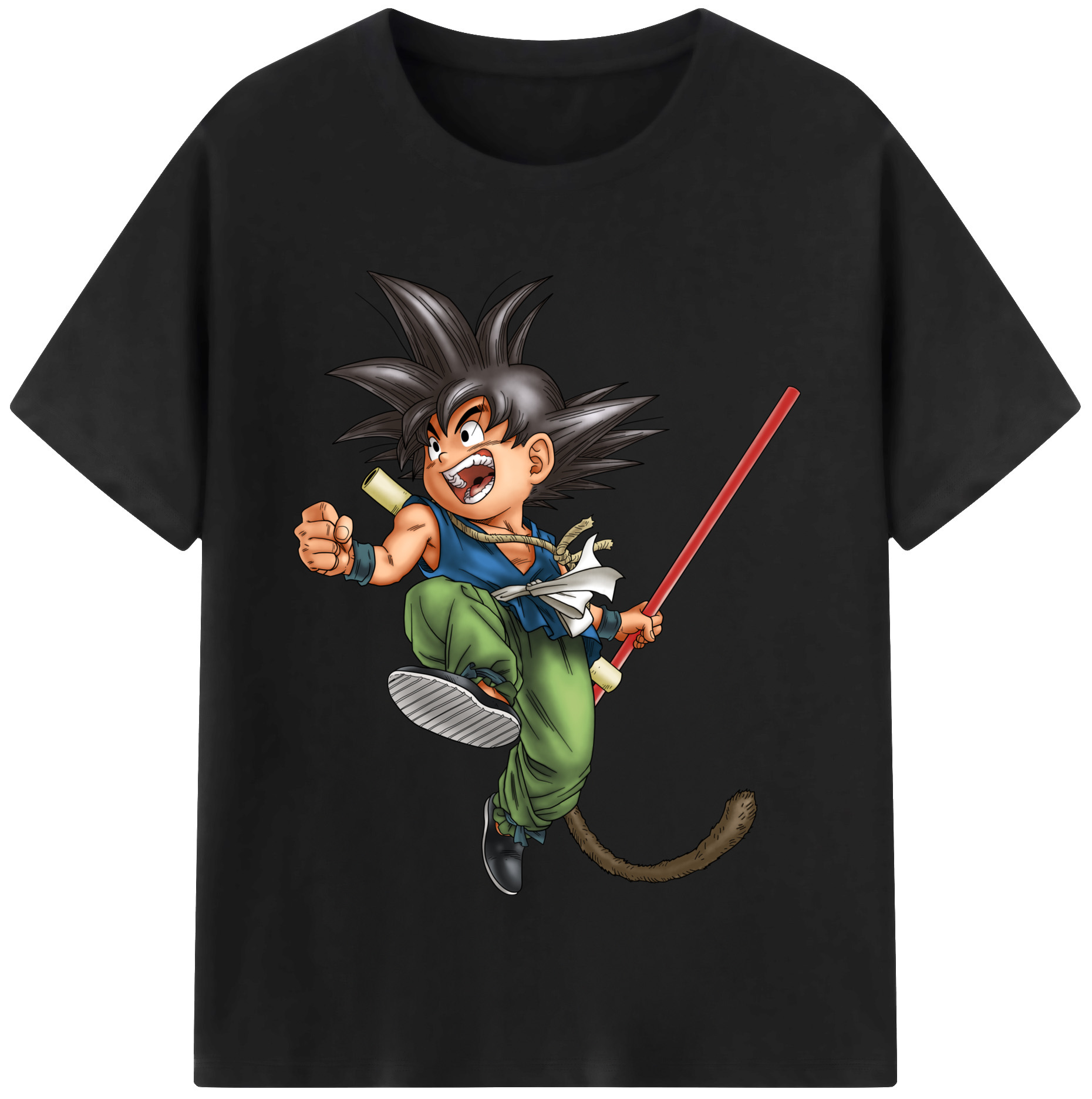 （画像用） ドラゴンボール 孫悟空（そん ごくう）Son Goku カカロット DRAGON BALL Kakarotto 綿100％半袖Tシャツ（フロントプリント）