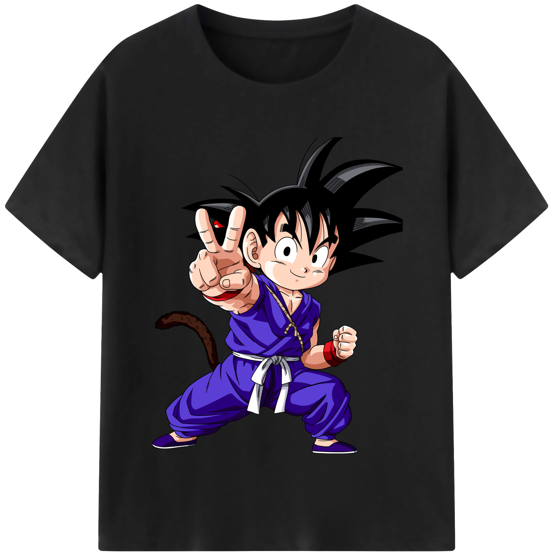 （画像用） ドラゴンボール 孫悟空（そん ごくう）Son Goku カカロット DRAGON BALL Kakarotto 綿100％半袖Tシャツ（フロントプリント）