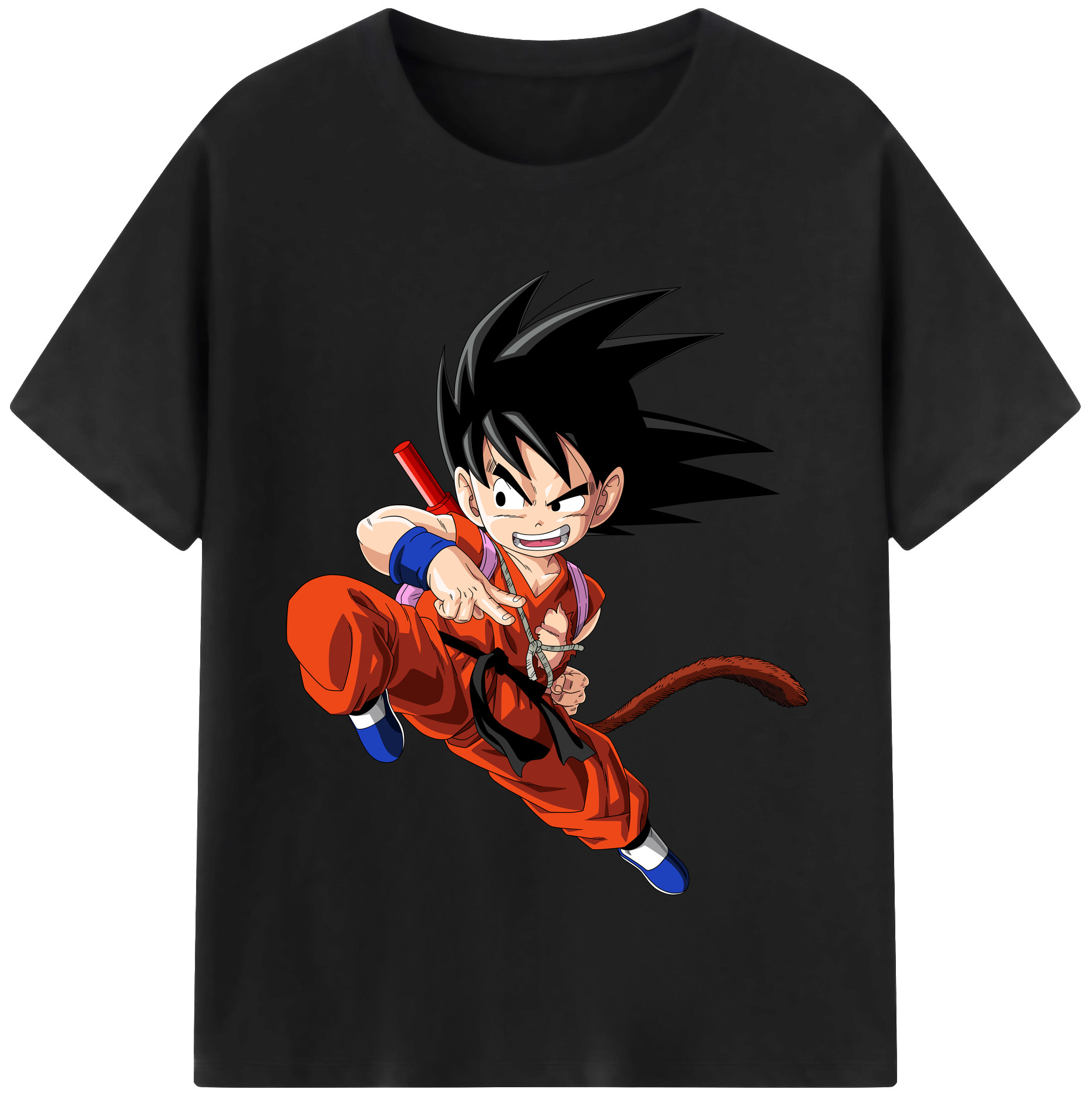 （画像用） ドラゴンボール 孫悟空（そん ごくう）Son Goku カカロット DRAGON BALL Kakarotto 綿100％半袖Tシャツ（フロントプリント）