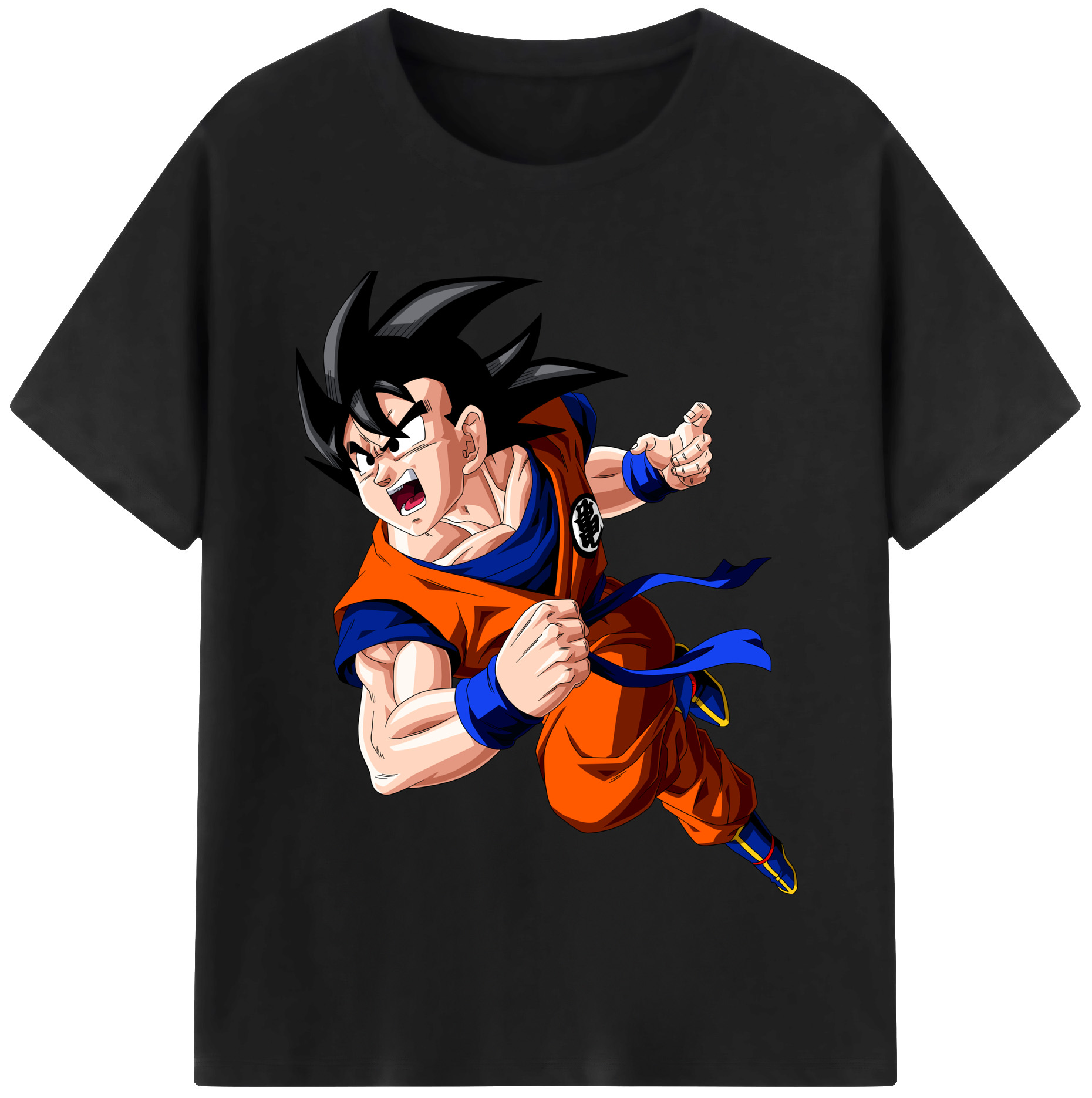 （画像用） ドラゴンボール 孫悟空（そん ごくう）Son Goku カカロット DRAGON BALL Kakarotto 綿100％半袖Tシャツ（フロントプリント）