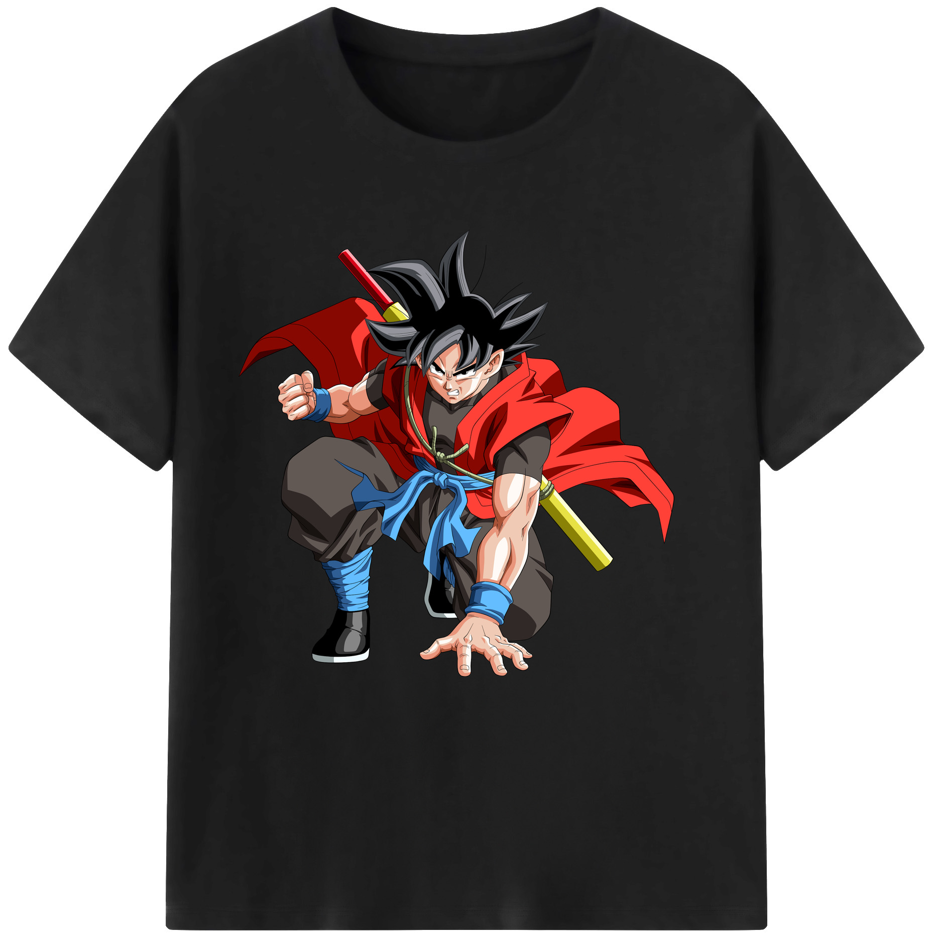 （画像用） ドラゴンボール 孫悟空（そん ごくう）Son Goku カカロット DRAGON BALL Kakarotto 綿100％半袖Tシャツ（フロントプリント）