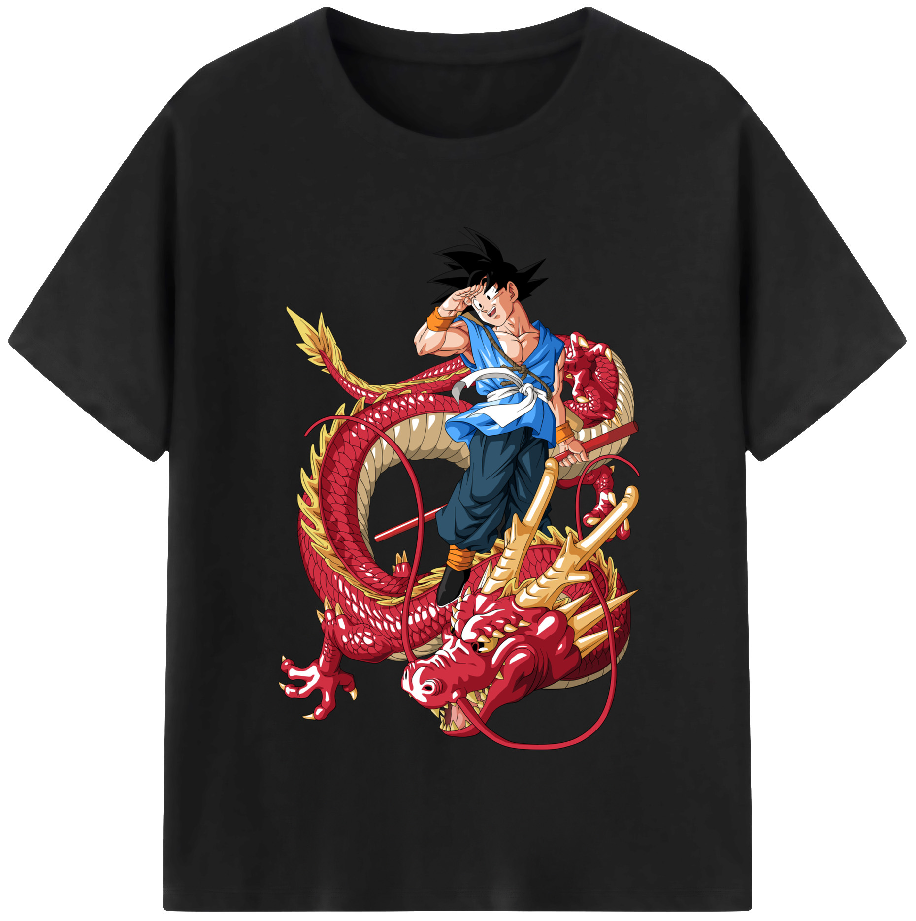 （画像用） ドラゴンボール 孫悟空（そん ごくう）Son Goku カカロット DRAGON BALL Kakarotto 綿100％半袖Tシャツ（フロントプリント）