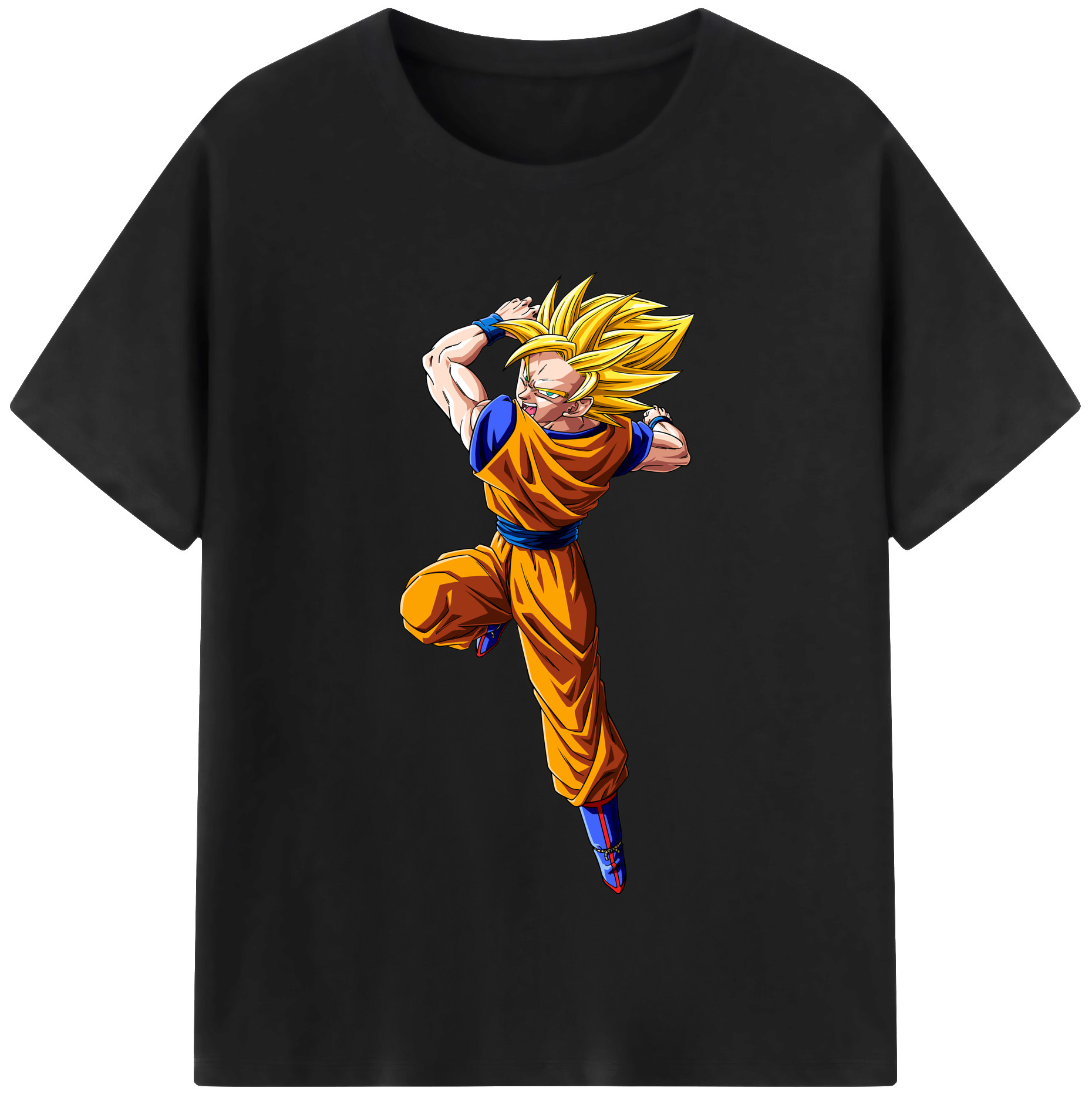 （画像用） ドラゴンボール 孫悟空（そん ごくう）Son Goku カカロット DRAGON BALL Kakarotto 綿100％半袖Tシャツ（フロントプリント）