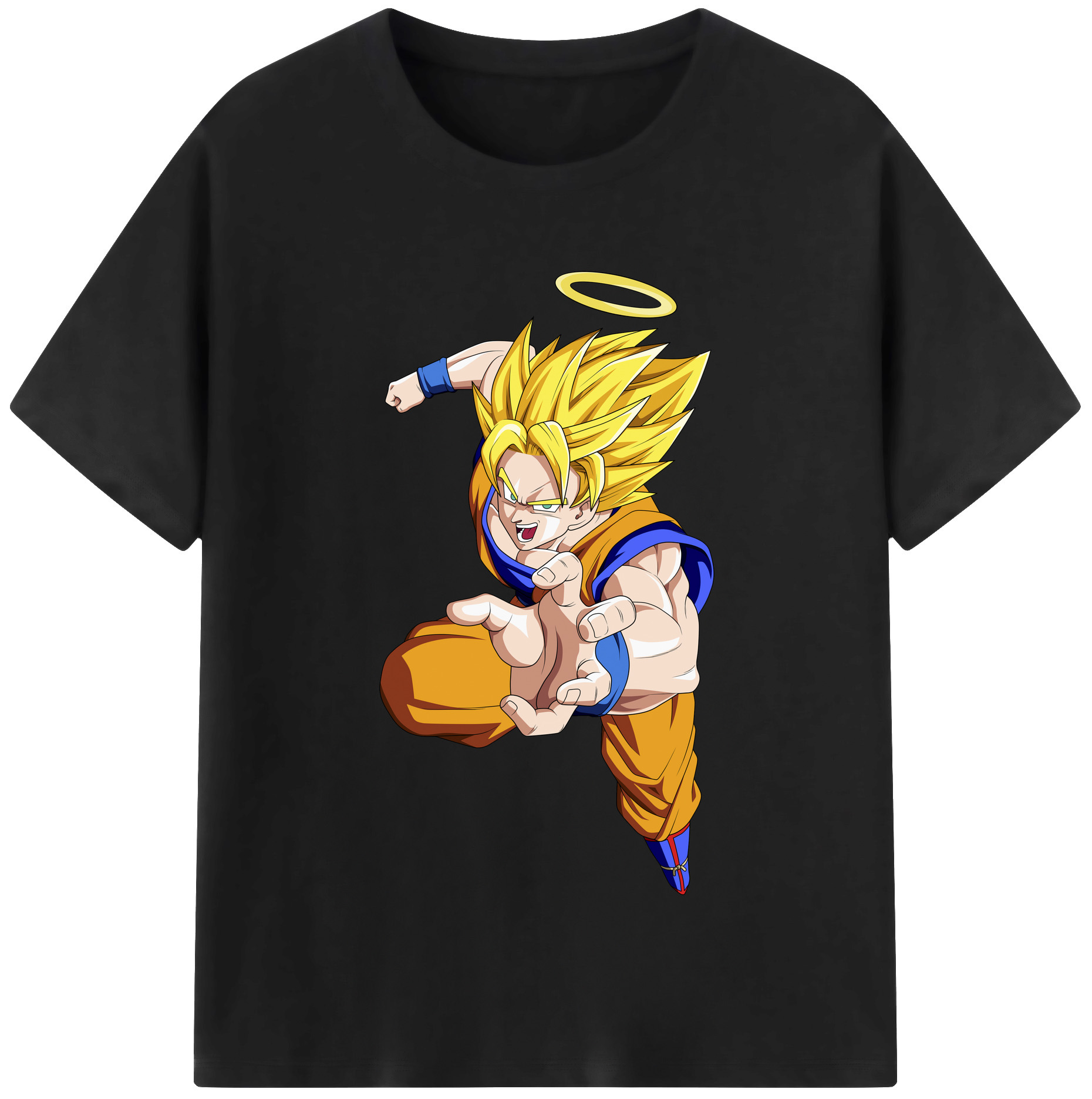 （画像用） ドラゴンボール 孫悟空（そん ごくう）Son Goku カカロット DRAGON BALL Kakarotto 綿100％半袖Tシャツ（フロントプリント）