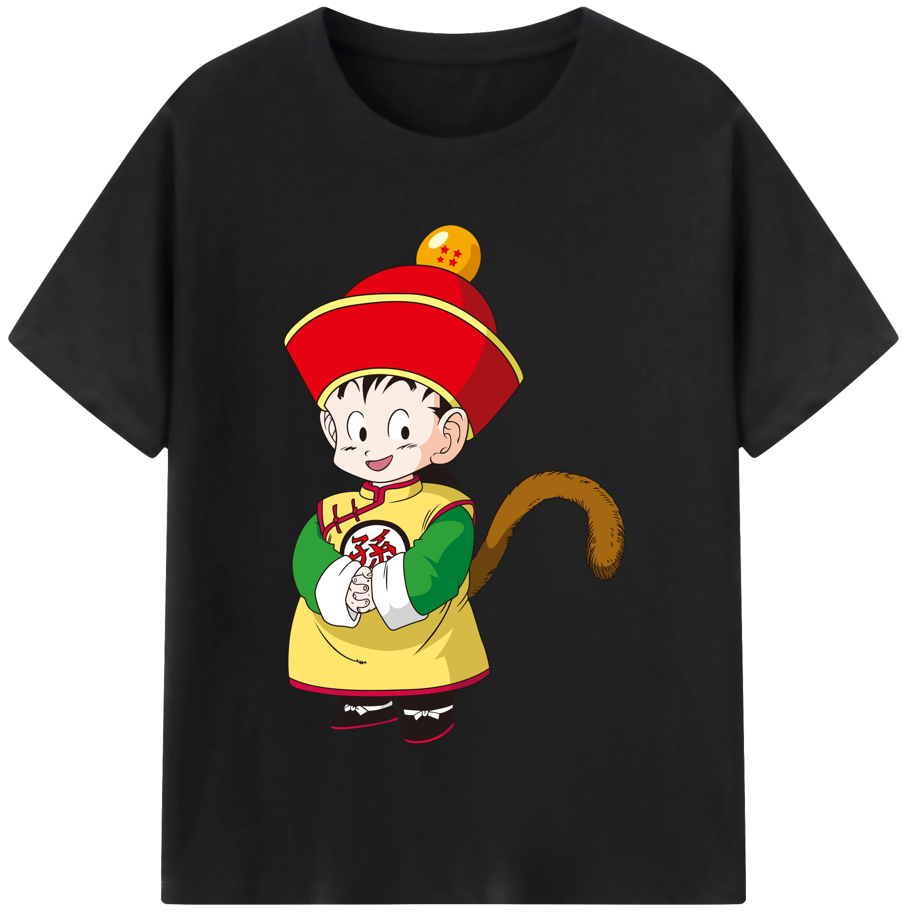 （画像用） ドラゴンボール 孫悟空（そん ごくう）Son Goku カカロット DRAGON BALL Kakarotto 綿100％半袖Tシャツ（フロントプリント）