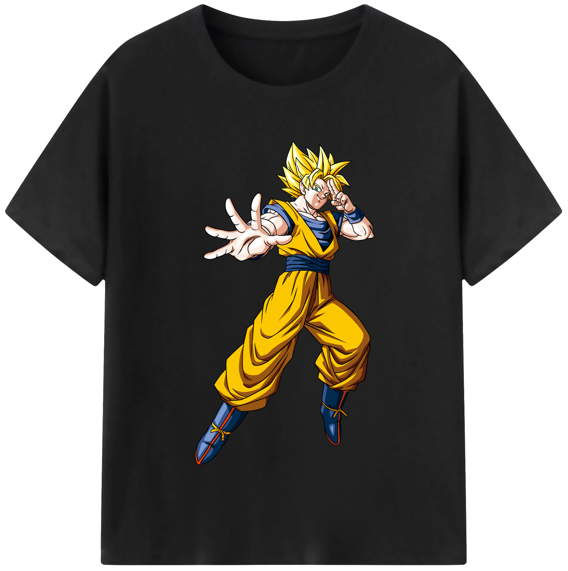 （画像用） ドラゴンボール 孫悟空（そん ごくう）Son Goku カカロット DRAGON BALL Kakarotto 綿100％半袖Tシャツ（フロントプリント）