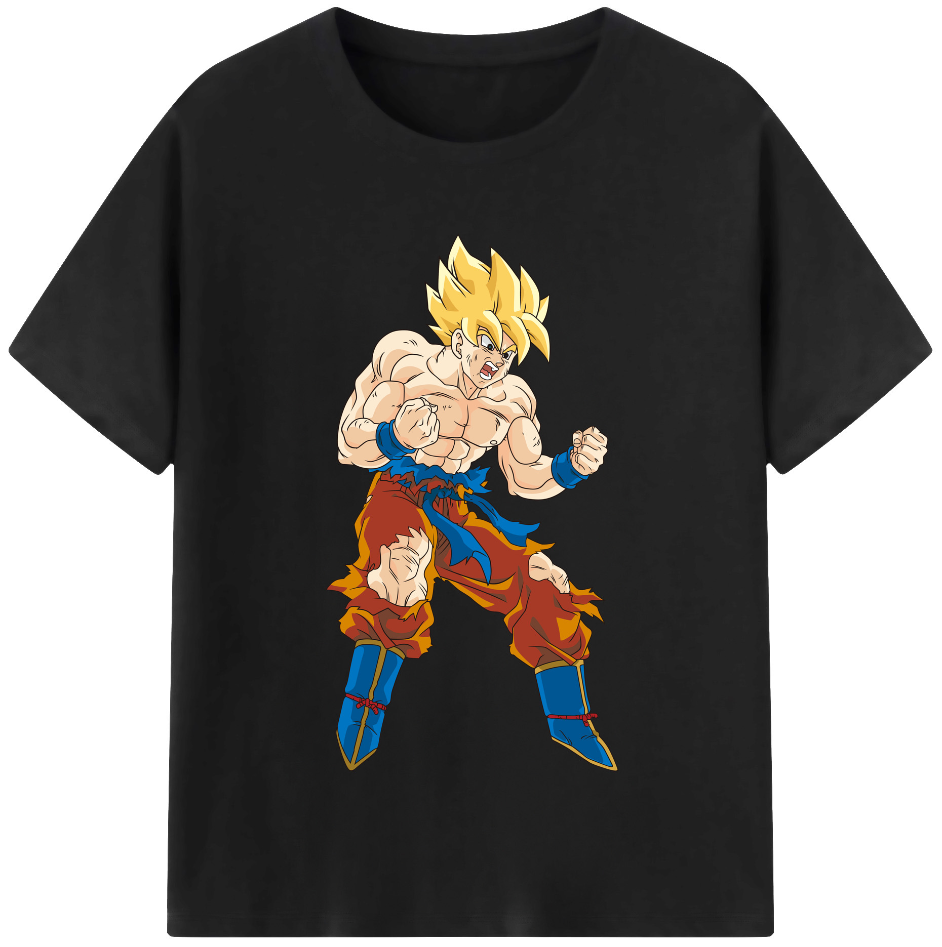 （画像用） ドラゴンボール 孫悟空（そん ごくう）Son Goku カカロット DRAGON BALL Kakarotto 綿100％半袖Tシャツ（フロントプリント）