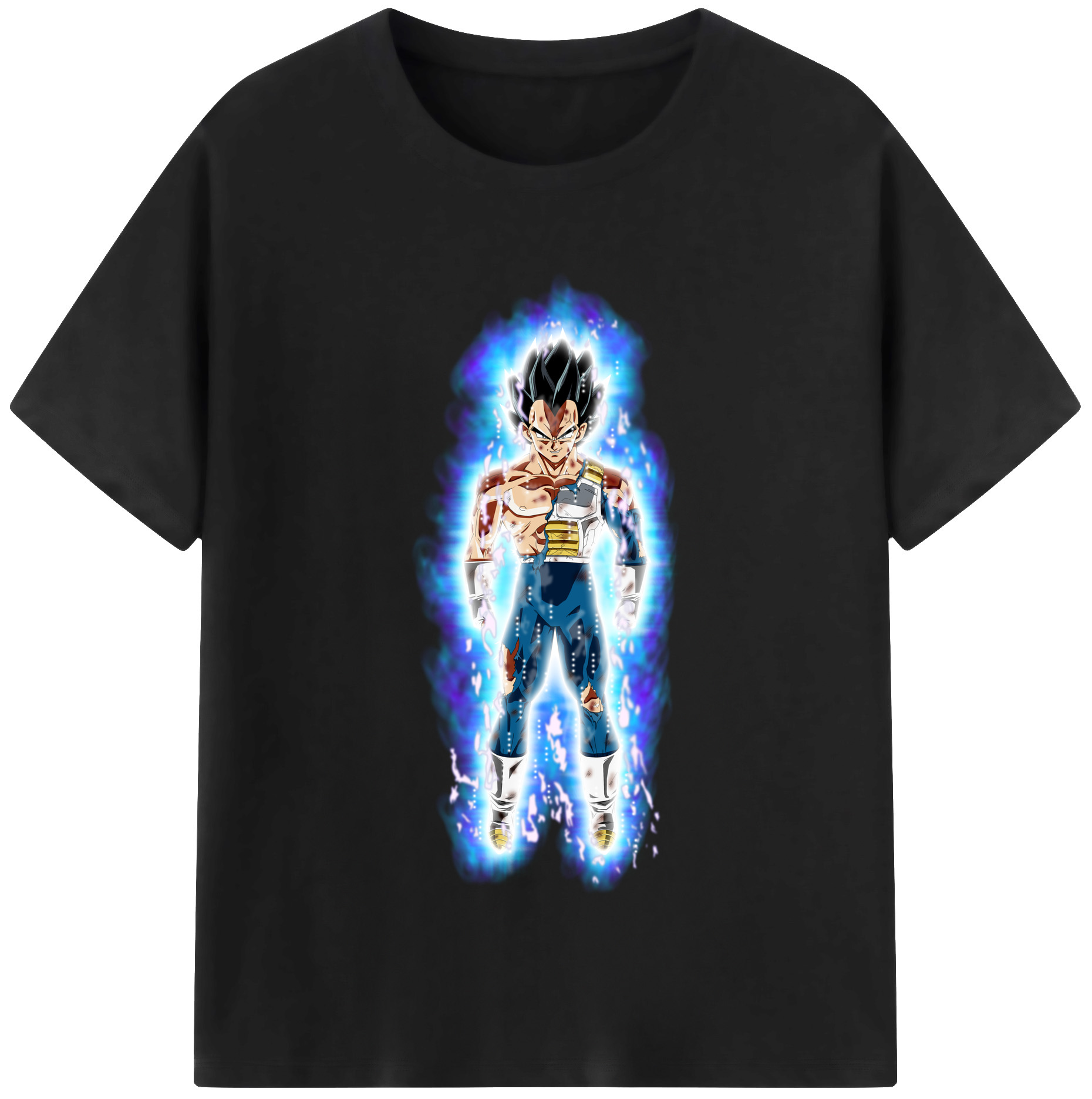 （画像用） ドラゴンボール ベジータ四世（Bejīta Yonsei）DRAGON BALL Vegeta IV 綿100％半袖Tシャツ（フロントプリント）