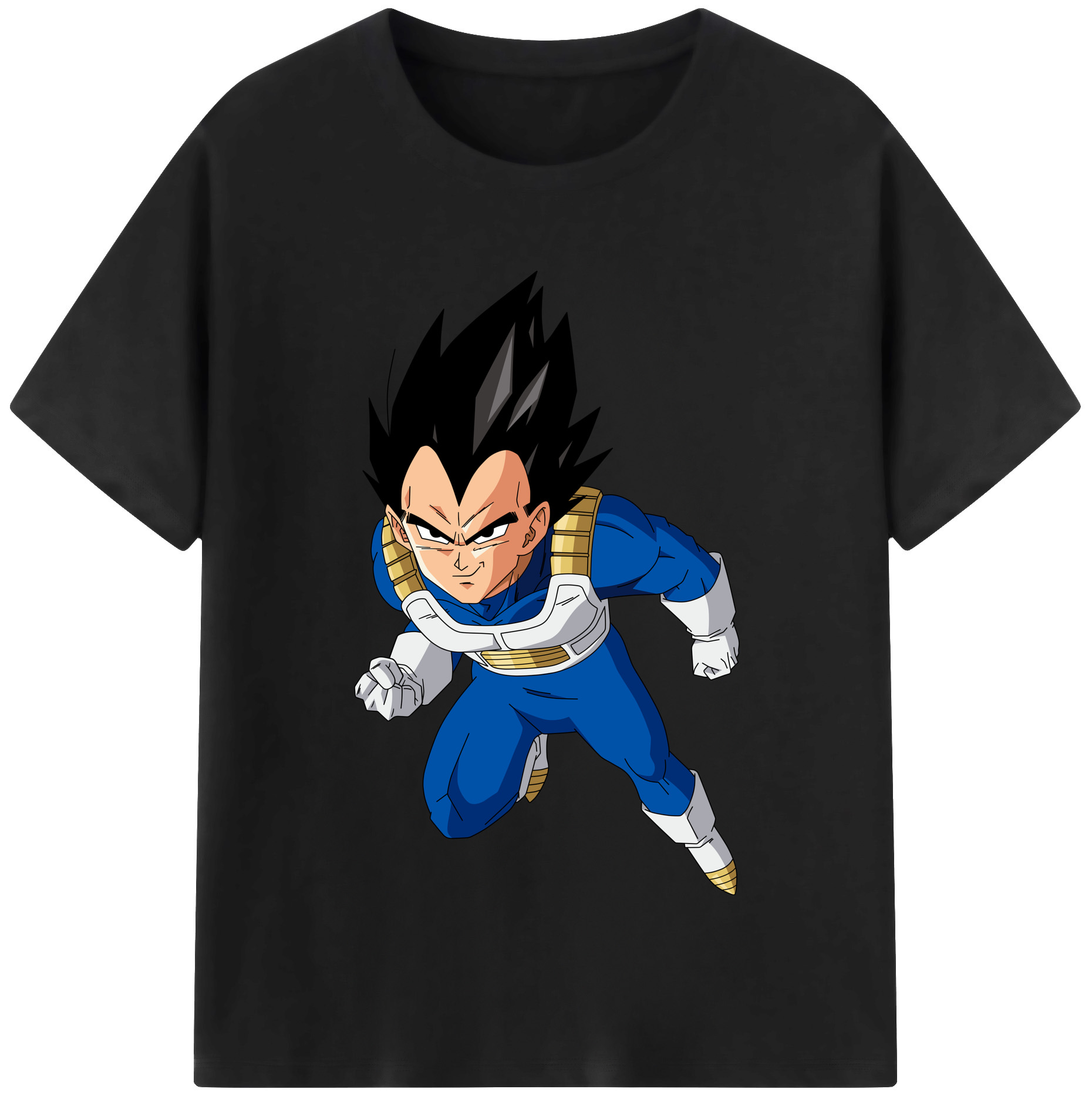 （画像用） ドラゴンボール ベジータ四世（Bejīta Yonsei）DRAGON BALL Vegeta IV 綿100％半袖Tシャツ（フロントプリント）