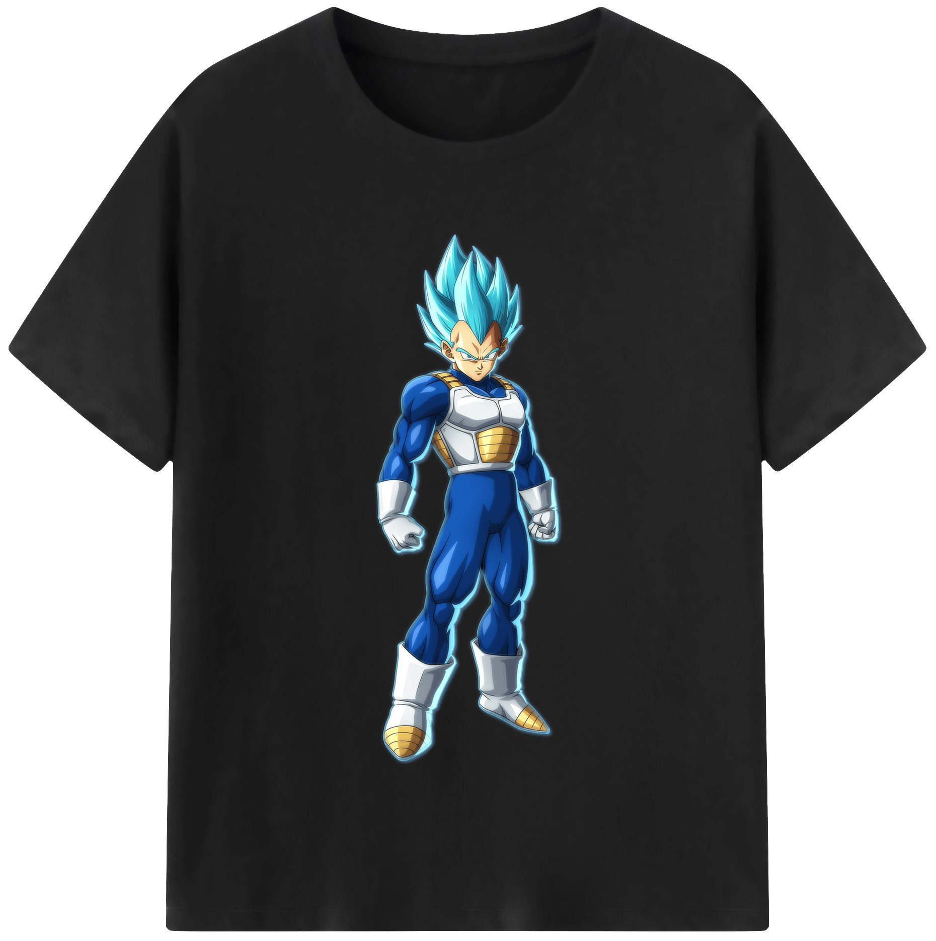 （画像用） ドラゴンボール ベジータ四世（Bejīta Yonsei）DRAGON BALL Vegeta IV 綿100％半袖Tシャツ（フロントプリント）