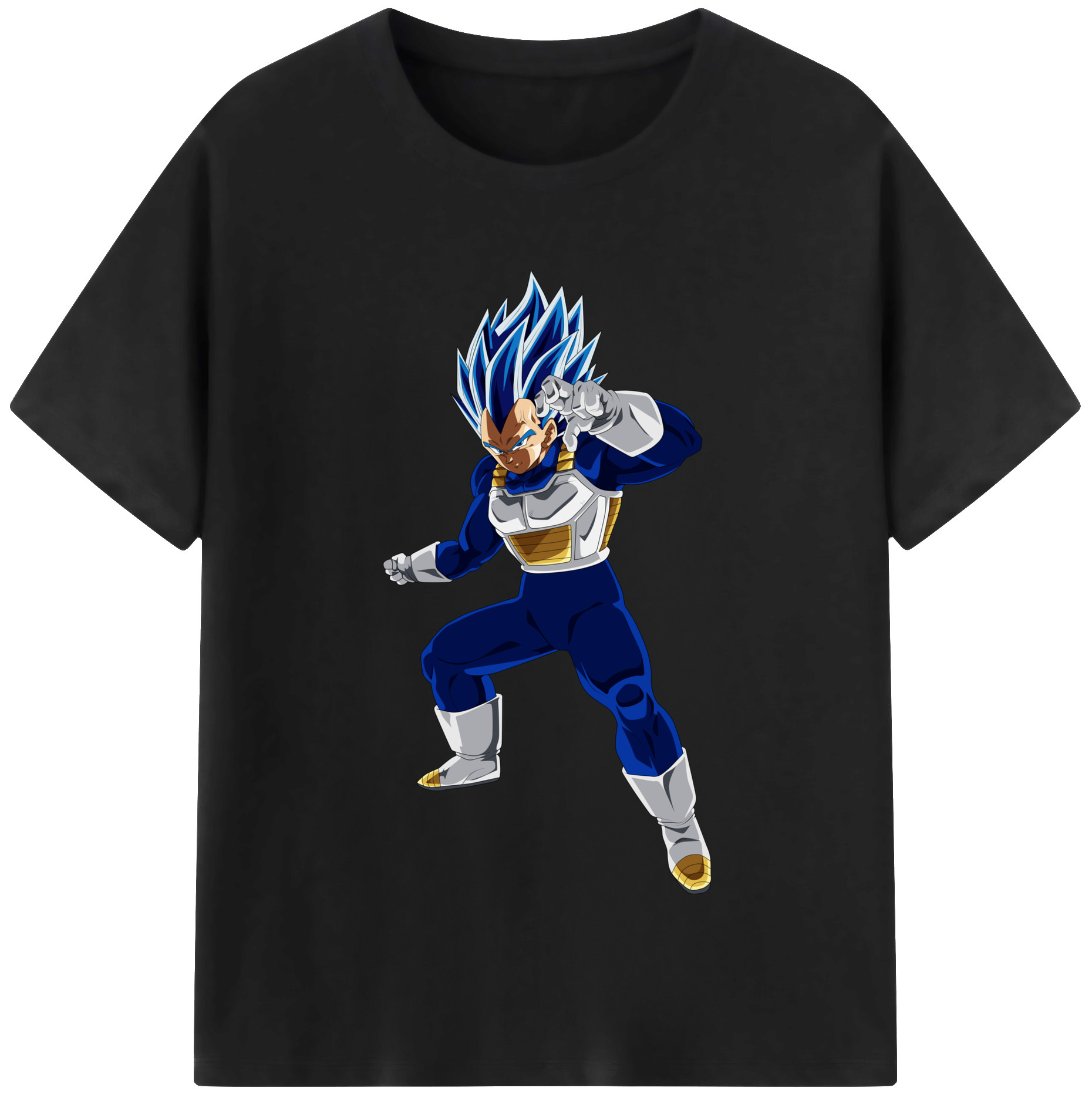 （画像用） ドラゴンボール ベジータ四世（Bejīta Yonsei）DRAGON BALL Vegeta IV 綿100％半袖Tシャツ（フロントプリント）