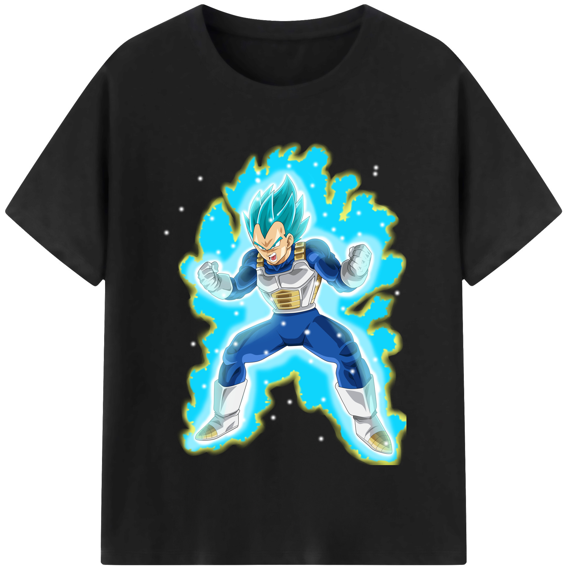 （画像用） ドラゴンボール ベジータ四世（Bejīta Yonsei）DRAGON BALL Vegeta IV 綿100％半袖Tシャツ（フロントプリント）