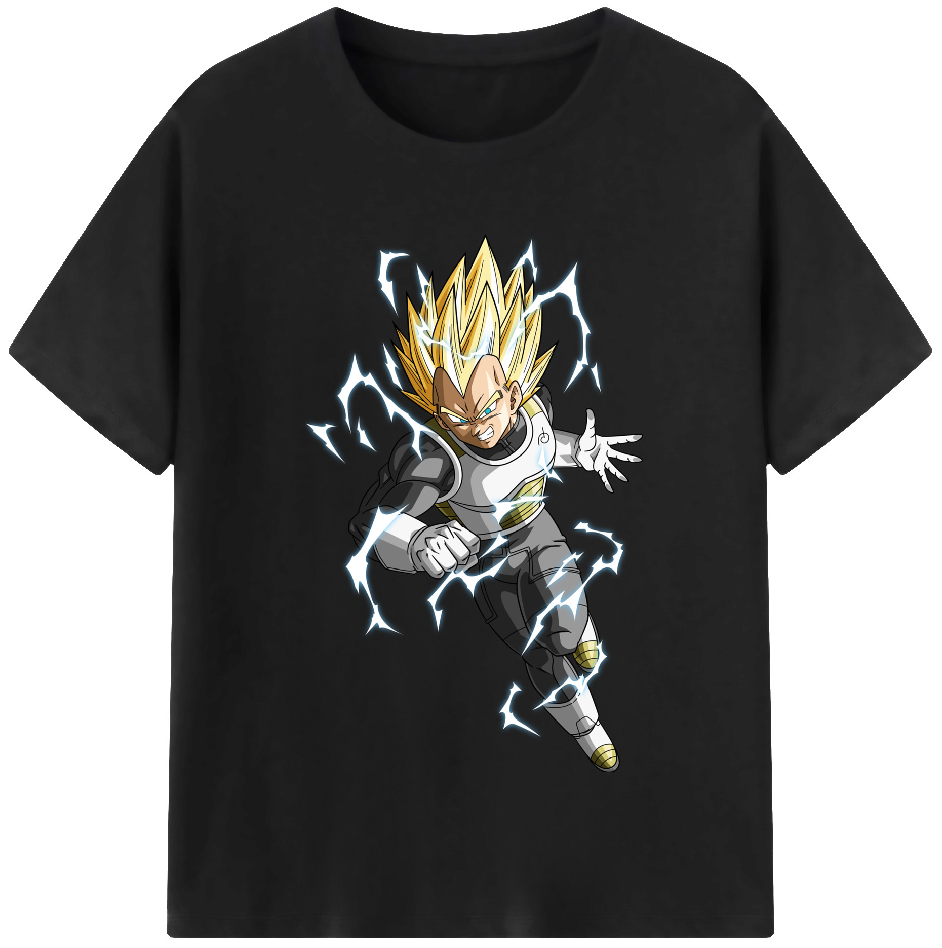 （画像用） ドラゴンボール ベジータ四世（Bejīta Yonsei）DRAGON BALL Vegeta IV 綿100％半袖Tシャツ（フロントプリント）