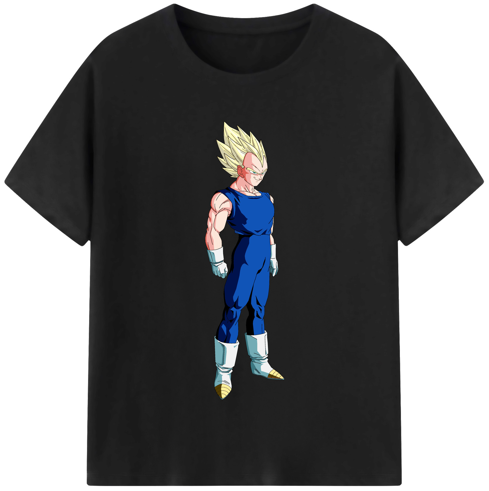 （画像用） ドラゴンボール ベジータ四世（Bejīta Yonsei）DRAGON BALL Vegeta IV 綿100％半袖Tシャツ（フロントプリント）