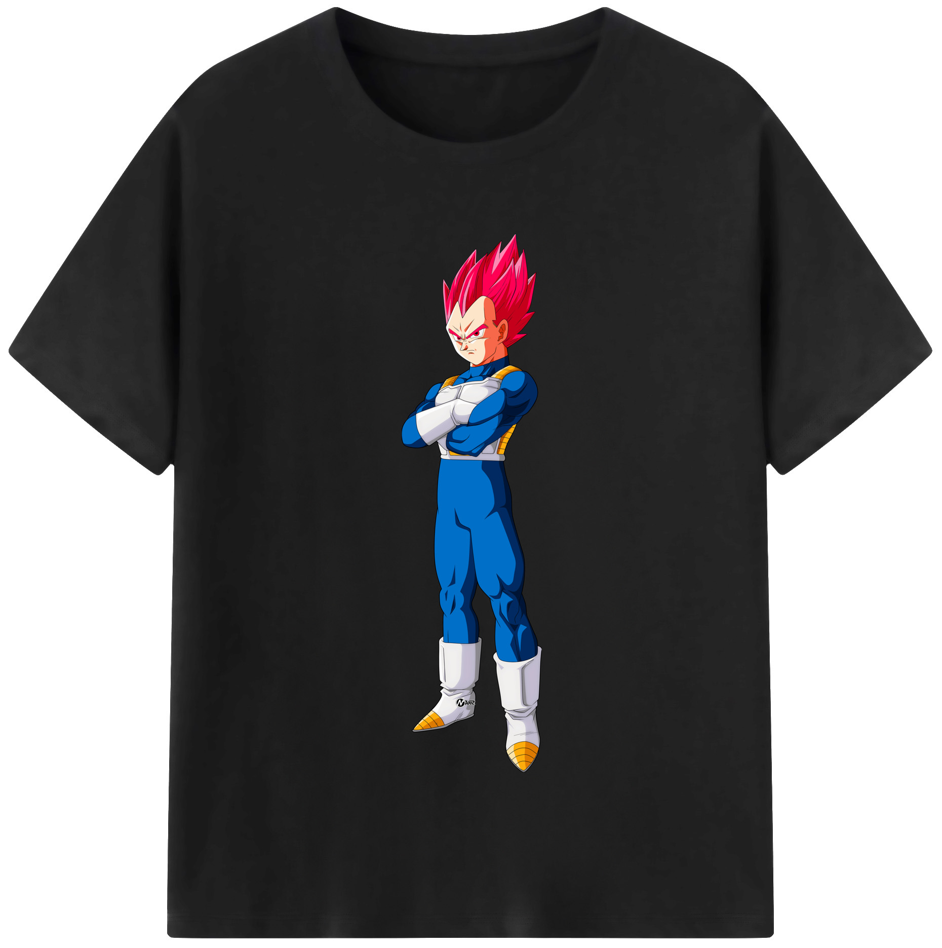 （画像用） ドラゴンボール ベジータ四世（Bejīta Yonsei）DRAGON BALL Vegeta IV 綿100％半袖Tシャツ（フロントプリント）